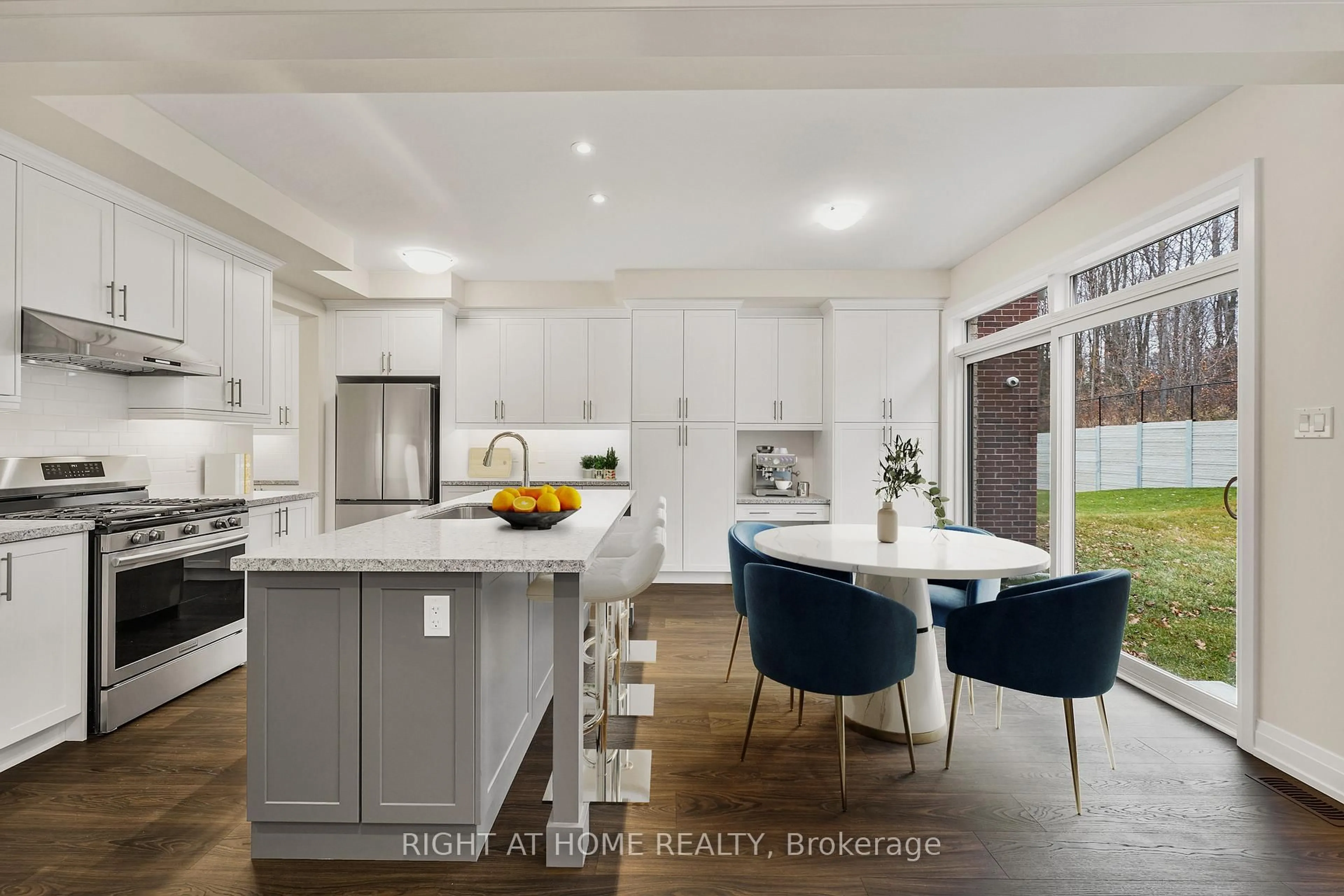 Contemporary kitchen, ceramic/tile floor for 51 Bearberry Rd, Springwater Ontario L9X 2E1