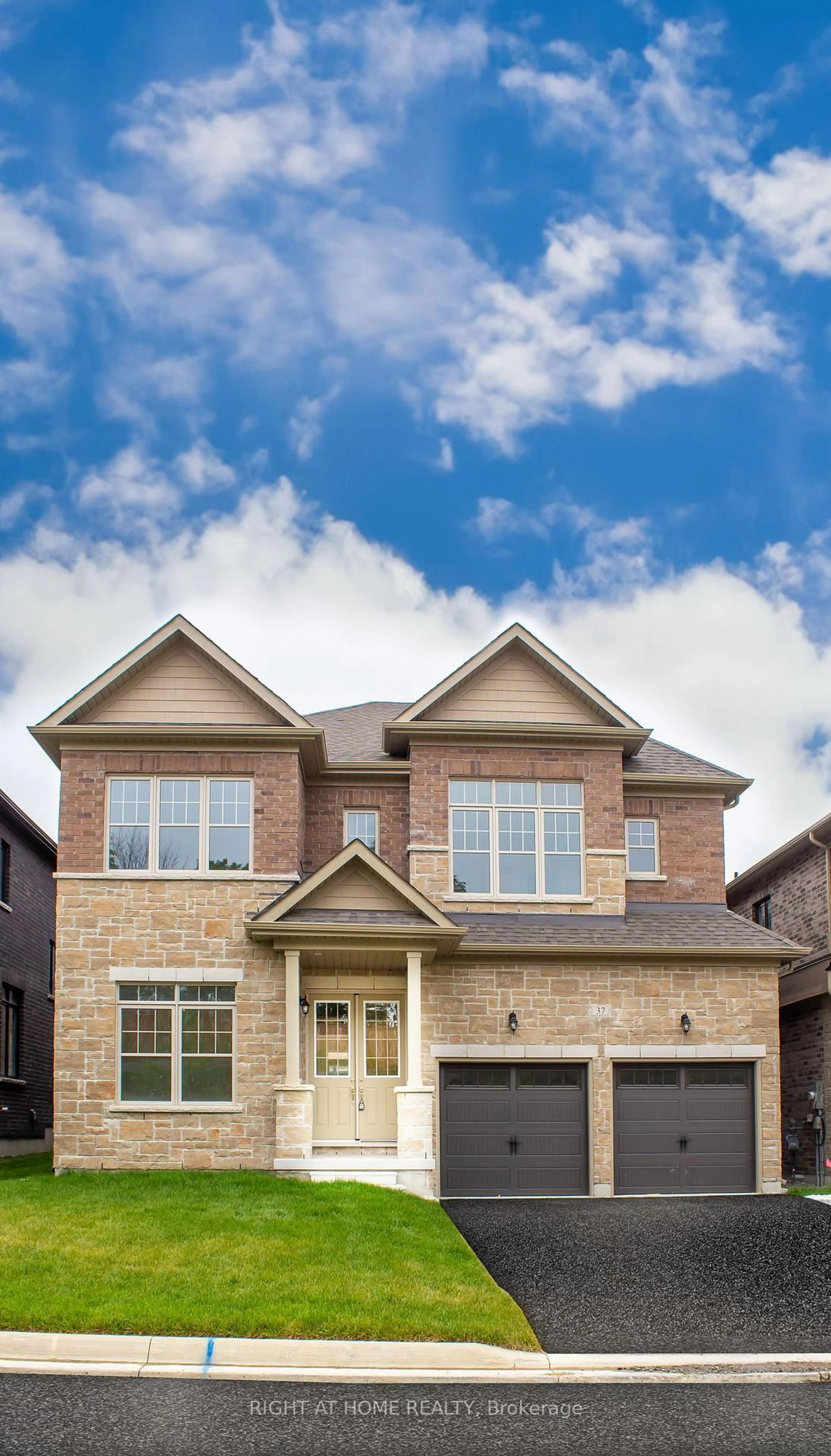 Home with brick exterior material, street for 37 Calypso Ave, Springwater Ontario L9X 2E3