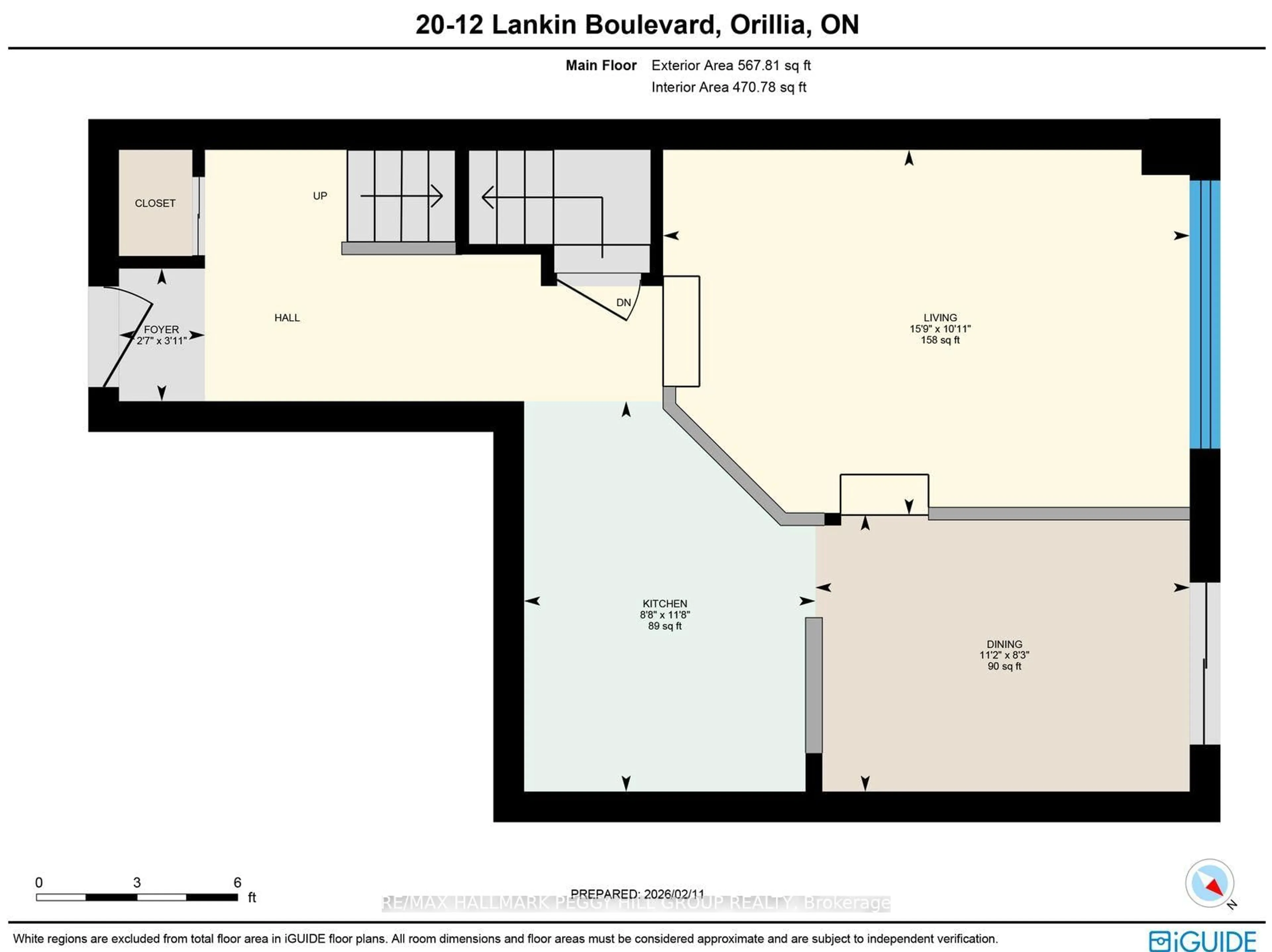 Floor plan for 12 Lankin Blvd #20, Orillia Ontario L3V 6T2