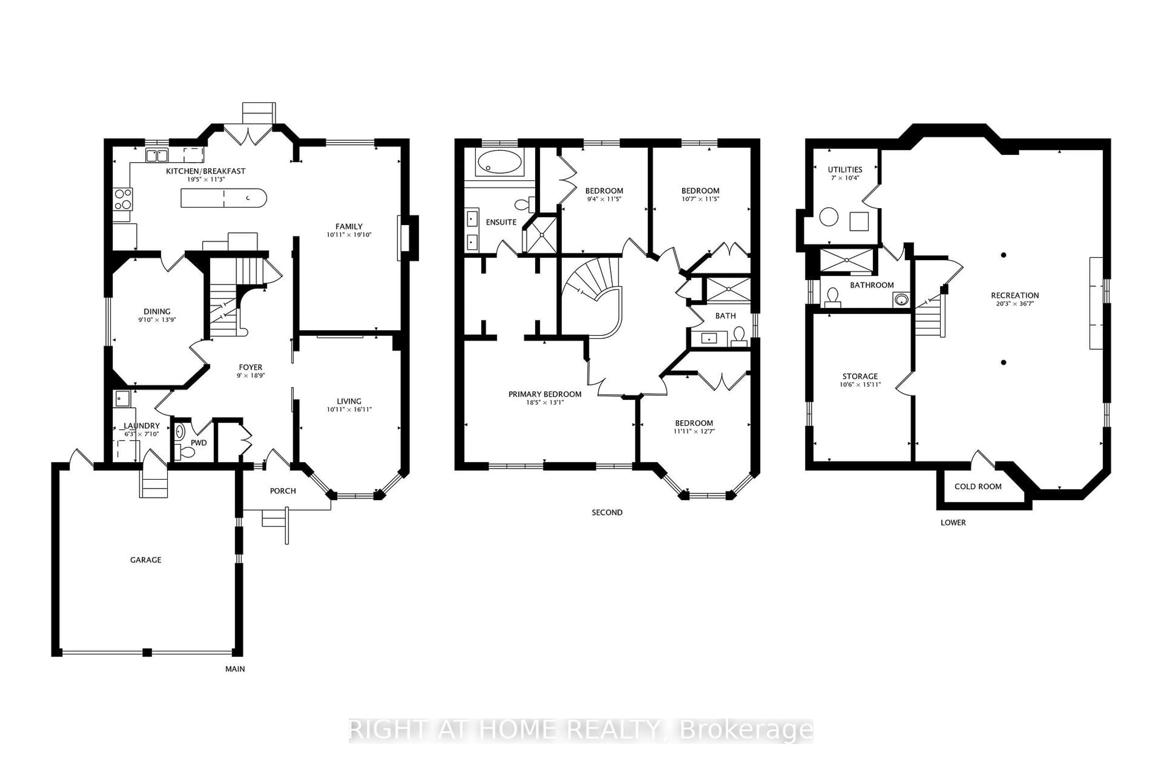 Floor plan for 55 Knupp Rd, Barrie Ontario L4N 0R7