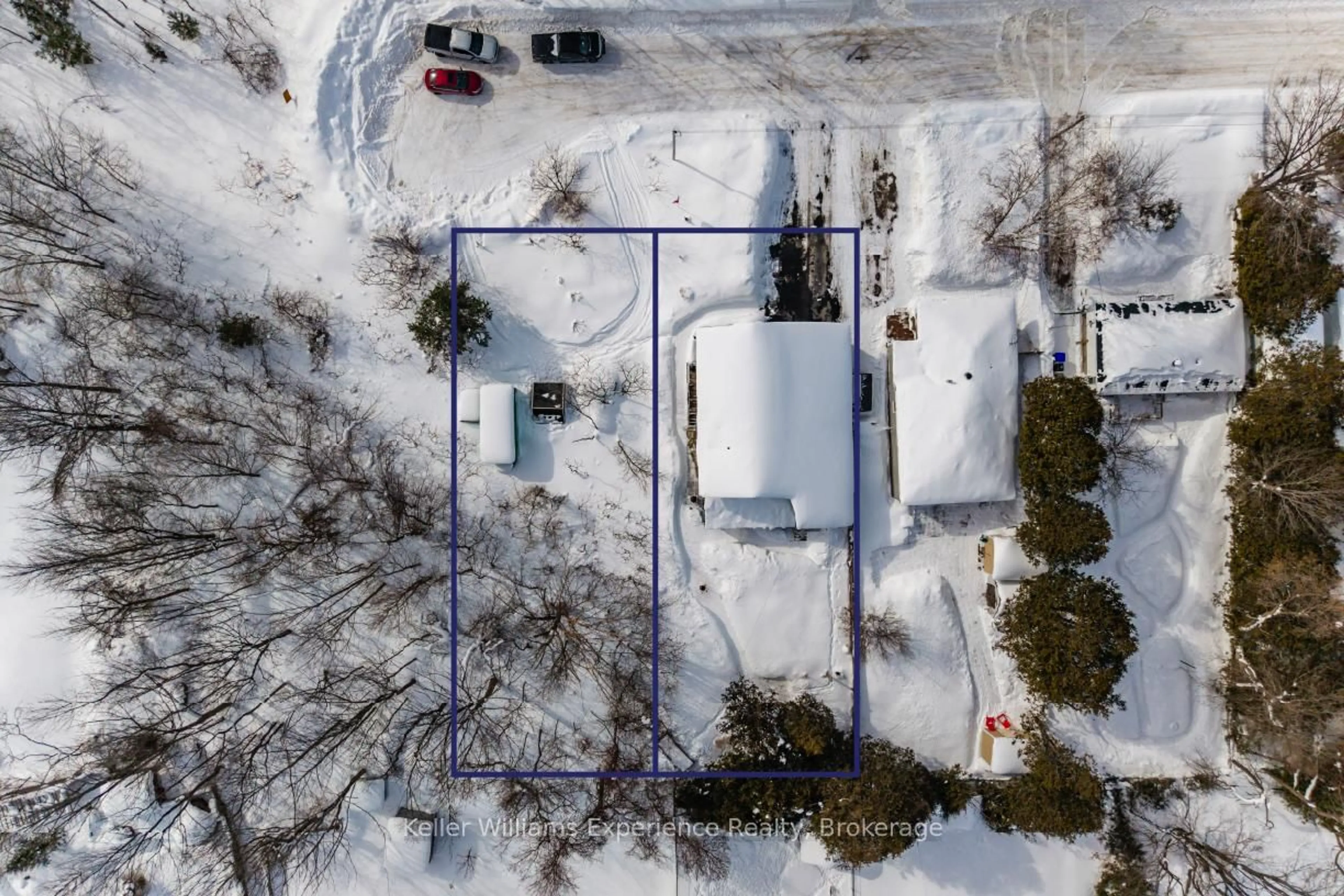 A pic from outside/outdoor area/front of a property/back of a property/a pic from drone, street for 329 & 331 Browns Line, Tay Ontario L0K 2C0