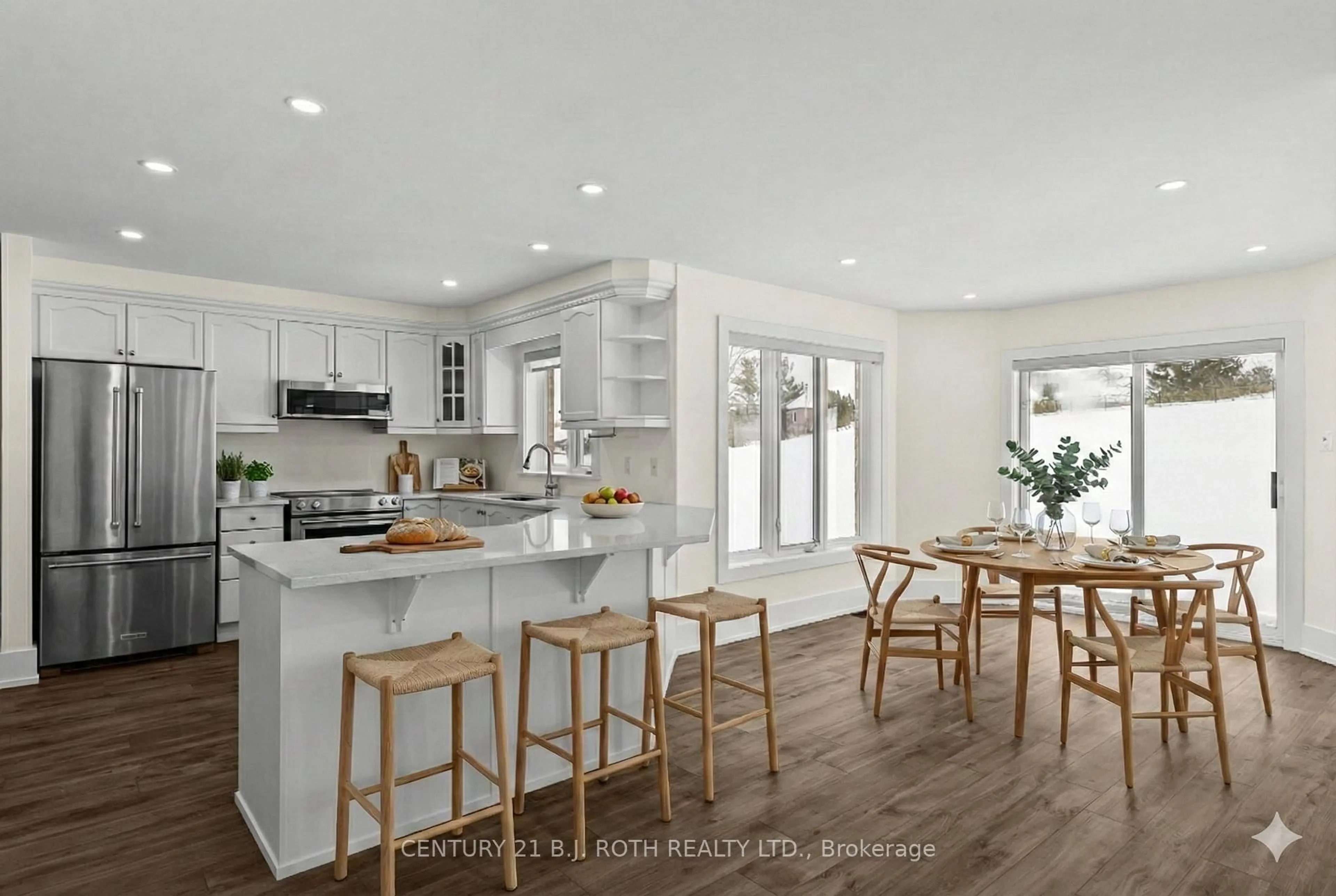 Open concept kitchen, unknown for 1348 Hawk Ridge Cres, Severn Ontario L3V 6H4