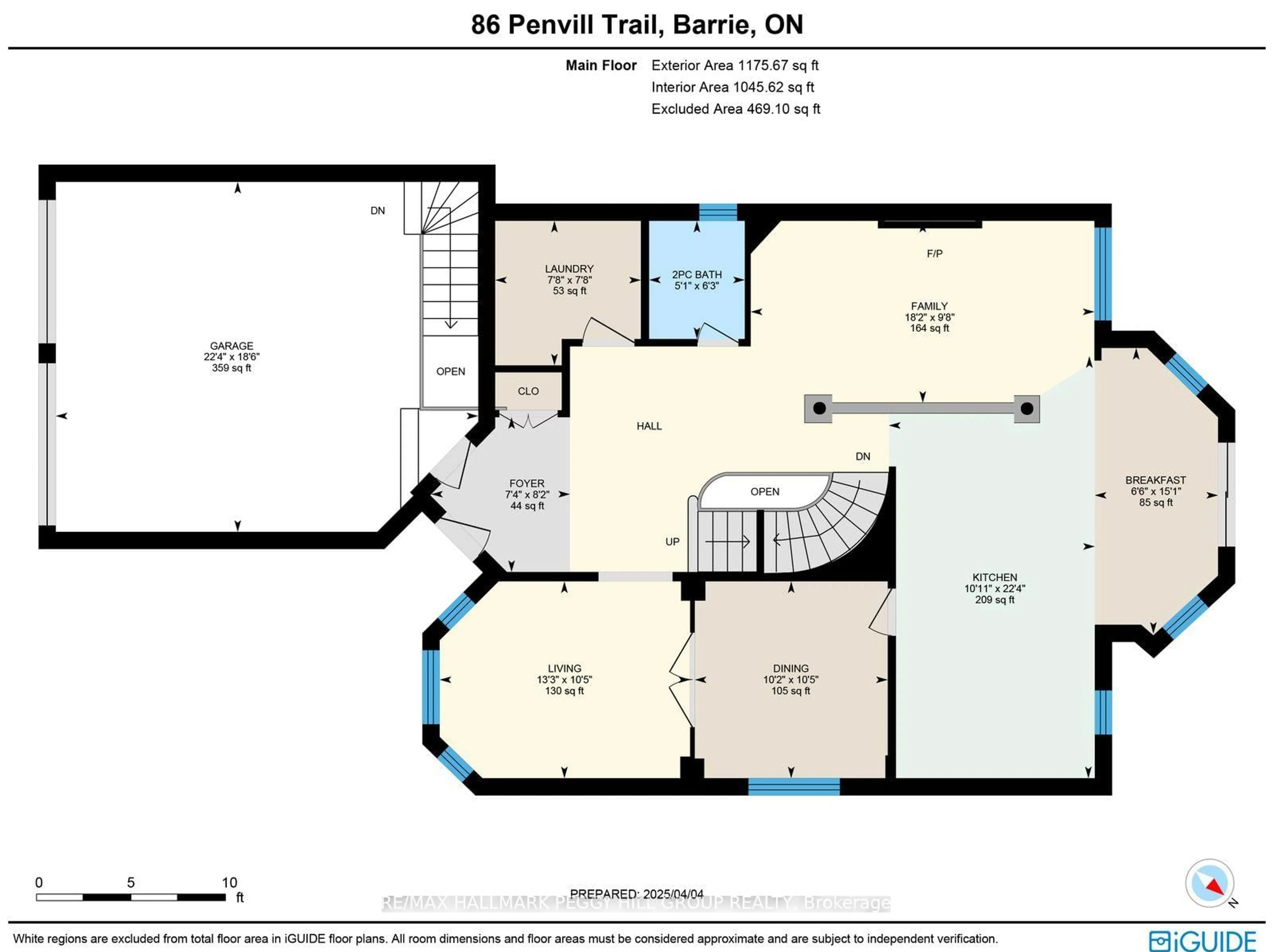 Floor plan for 86 Penvill Tr, Barrie Ontario L4N 5C5