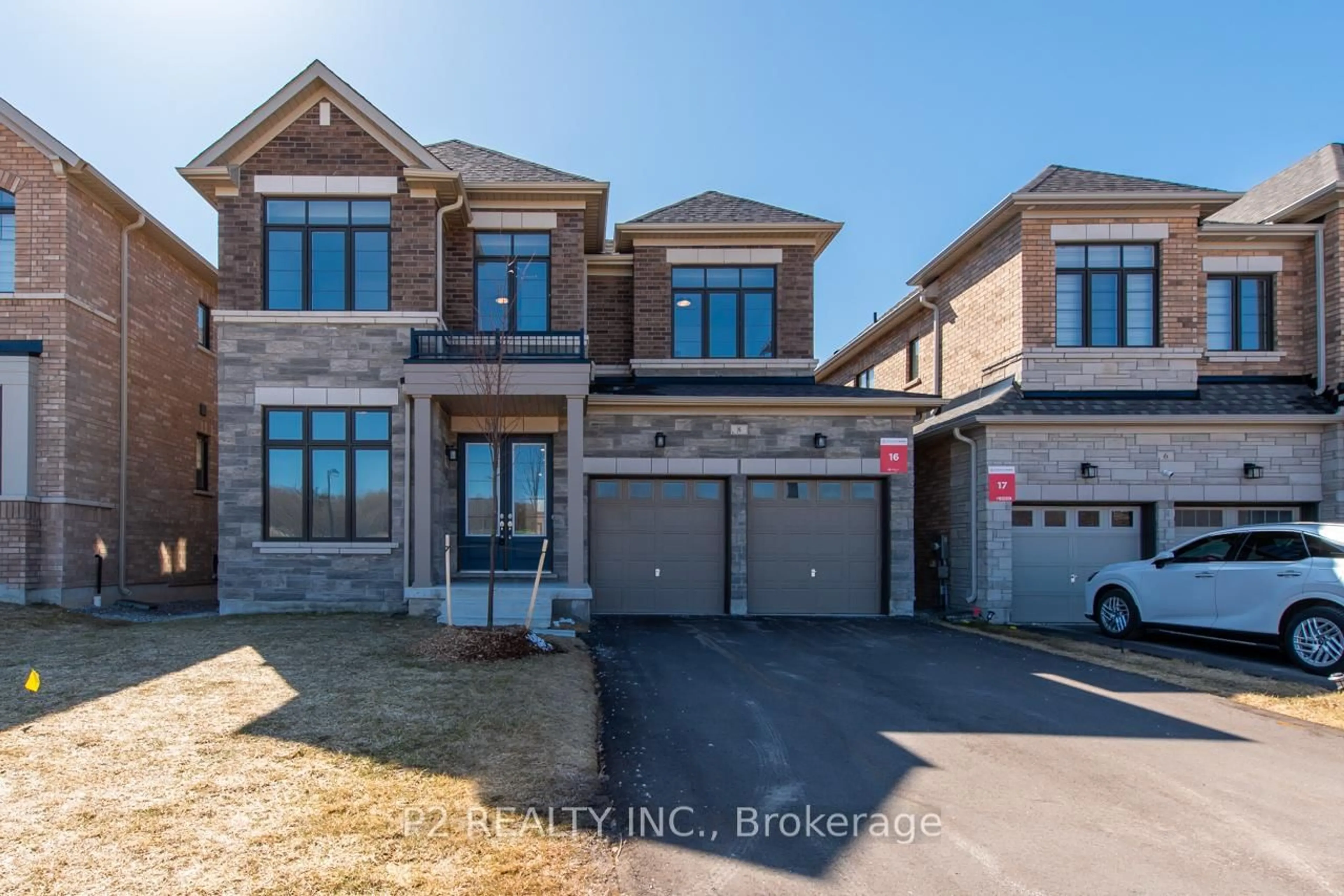 Home with brick exterior material, street for 8 Wild Ginger Lane, Springwater Ontario L9X 2C9