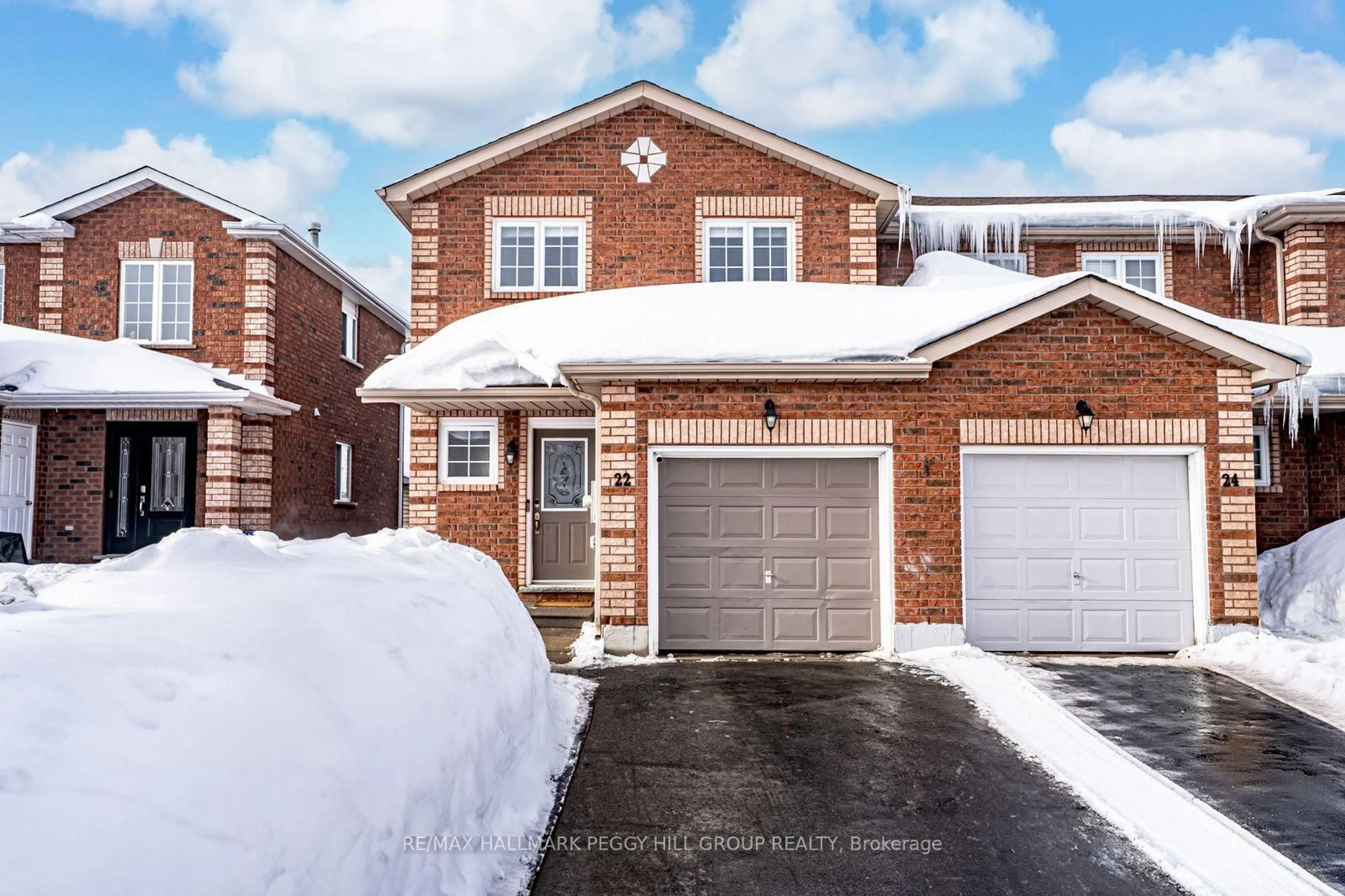 Home with brick exterior material, street for 22 Michael Cres, Barrie Ontario L4M 6Y9