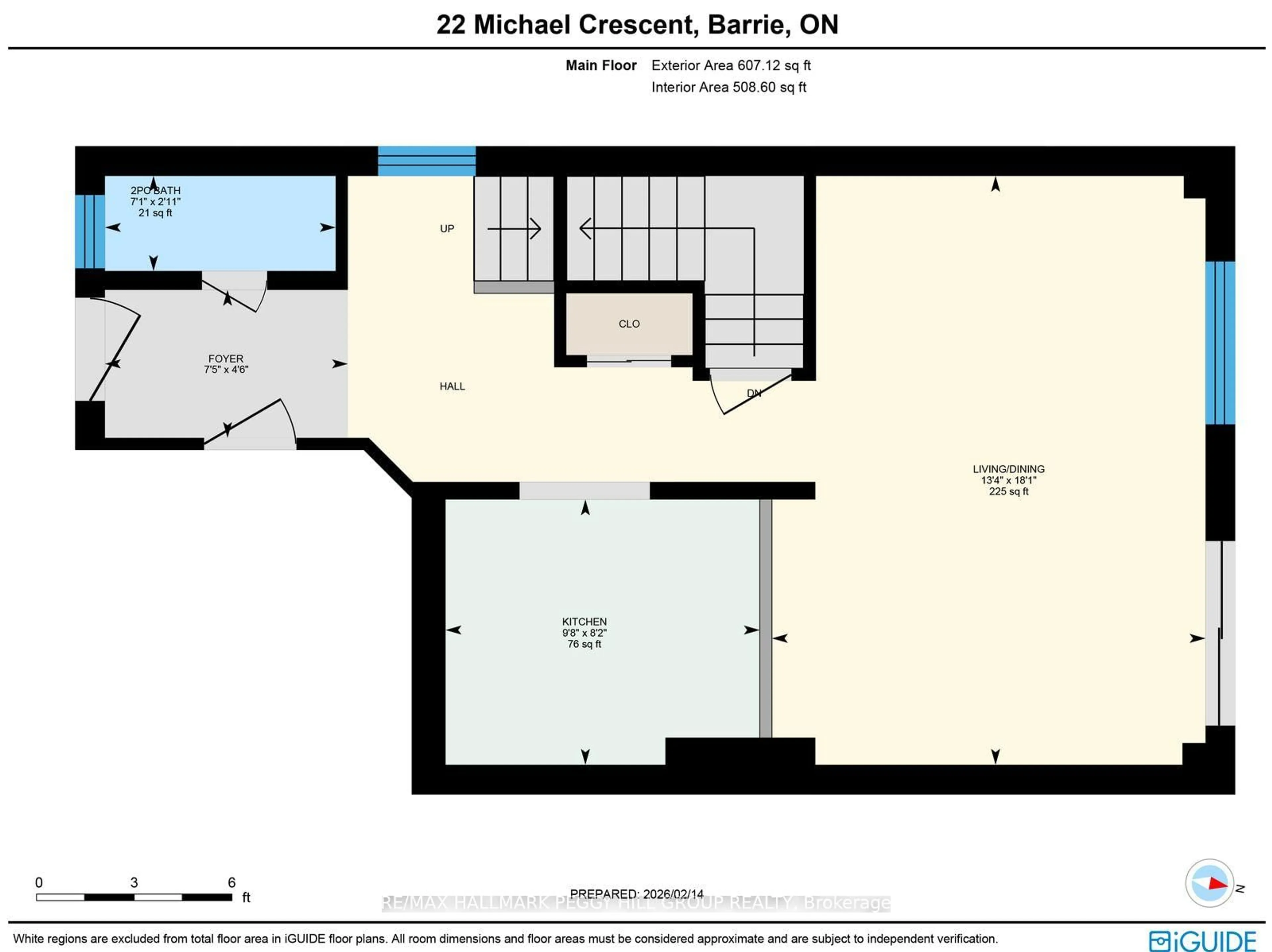 Floor plan for 22 Michael Cres, Barrie Ontario L4M 6Y9