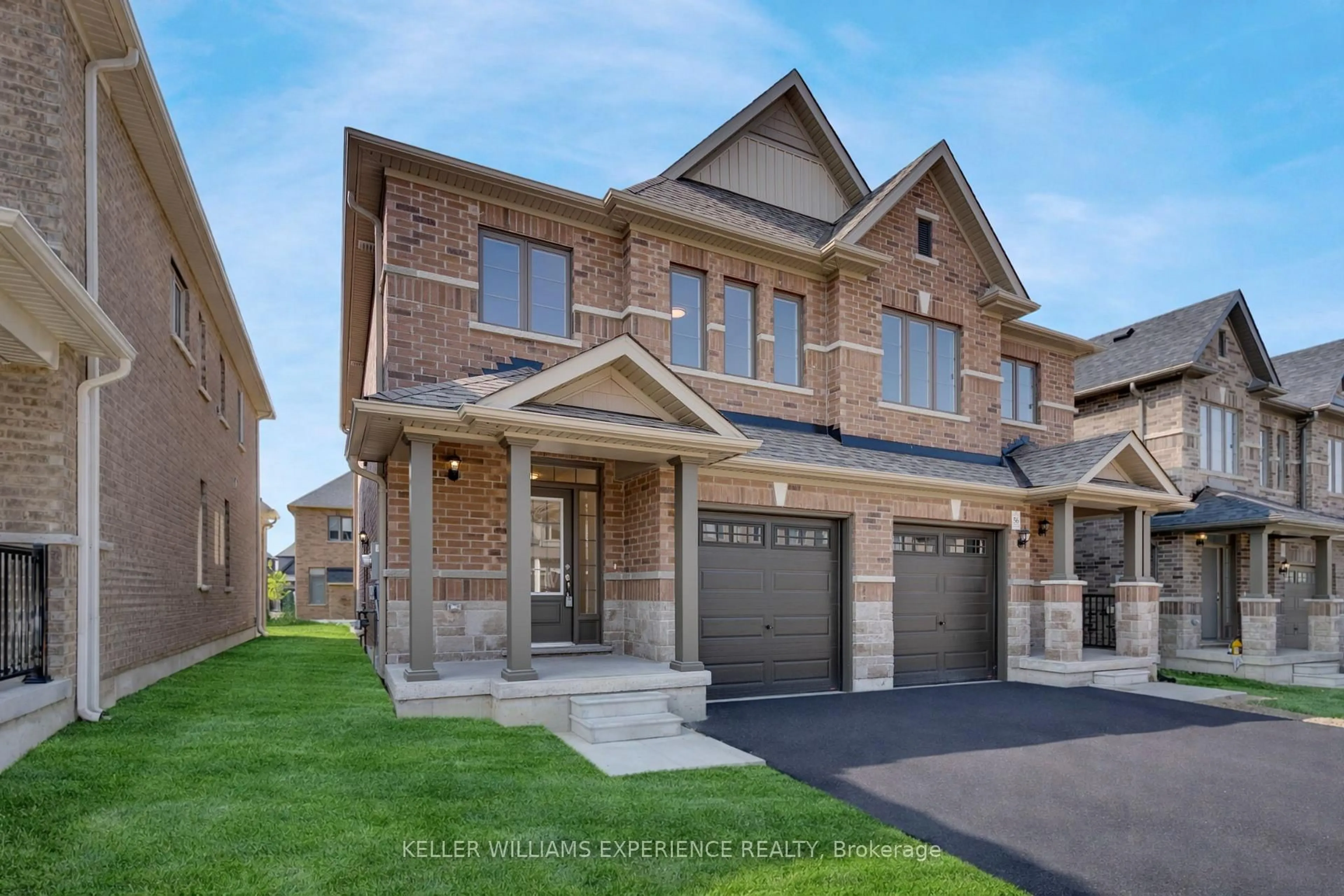 Home with brick exterior material, street for 58 Sagewood Ave, Barrie Ontario L9J 0K5