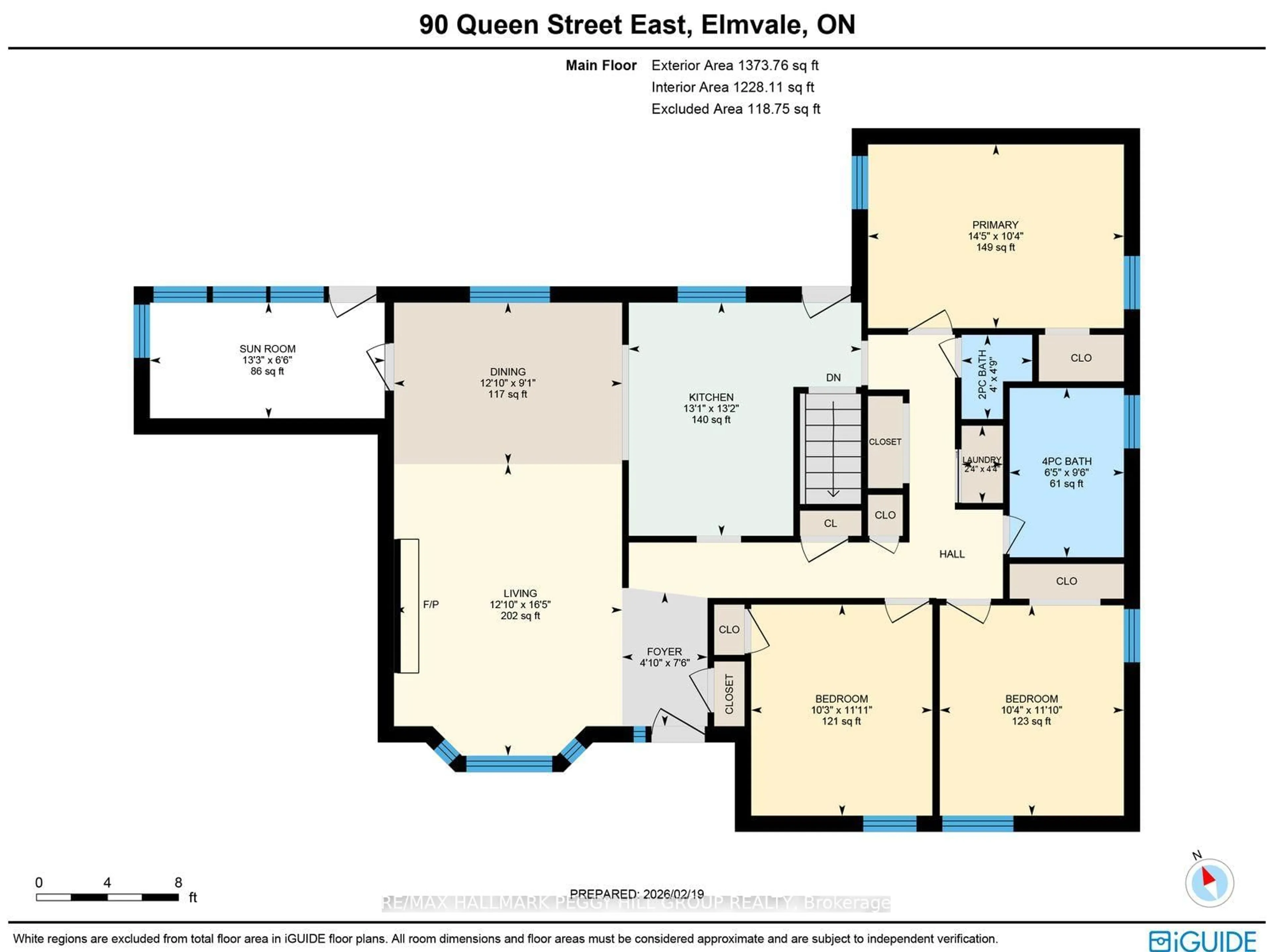 Floor plan for 90 Queen St, Springwater Ontario L0L 1P0