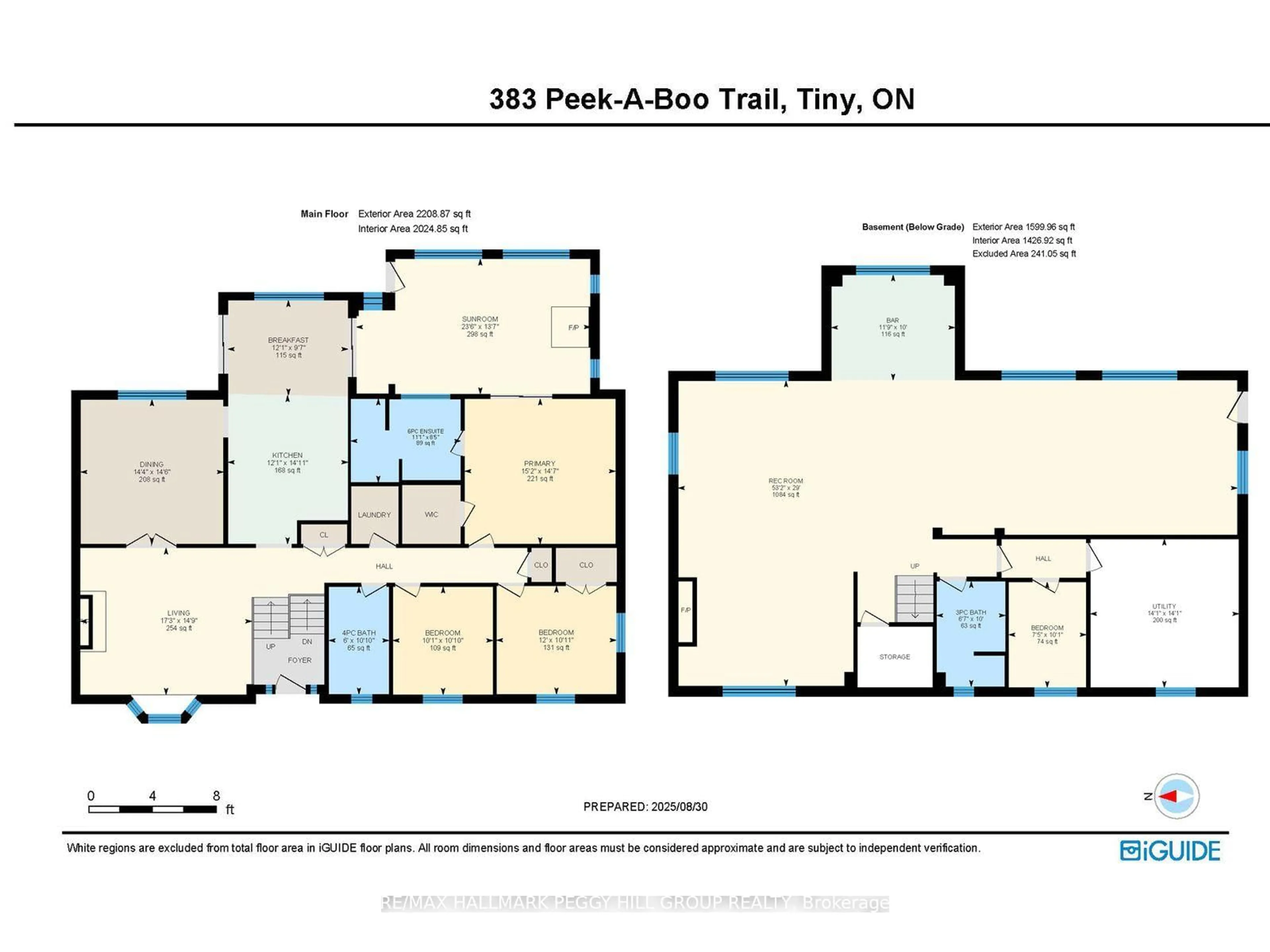 Floor plan for 383 Peek-A-Boo Tr, Tiny Ontario L9M 0B3