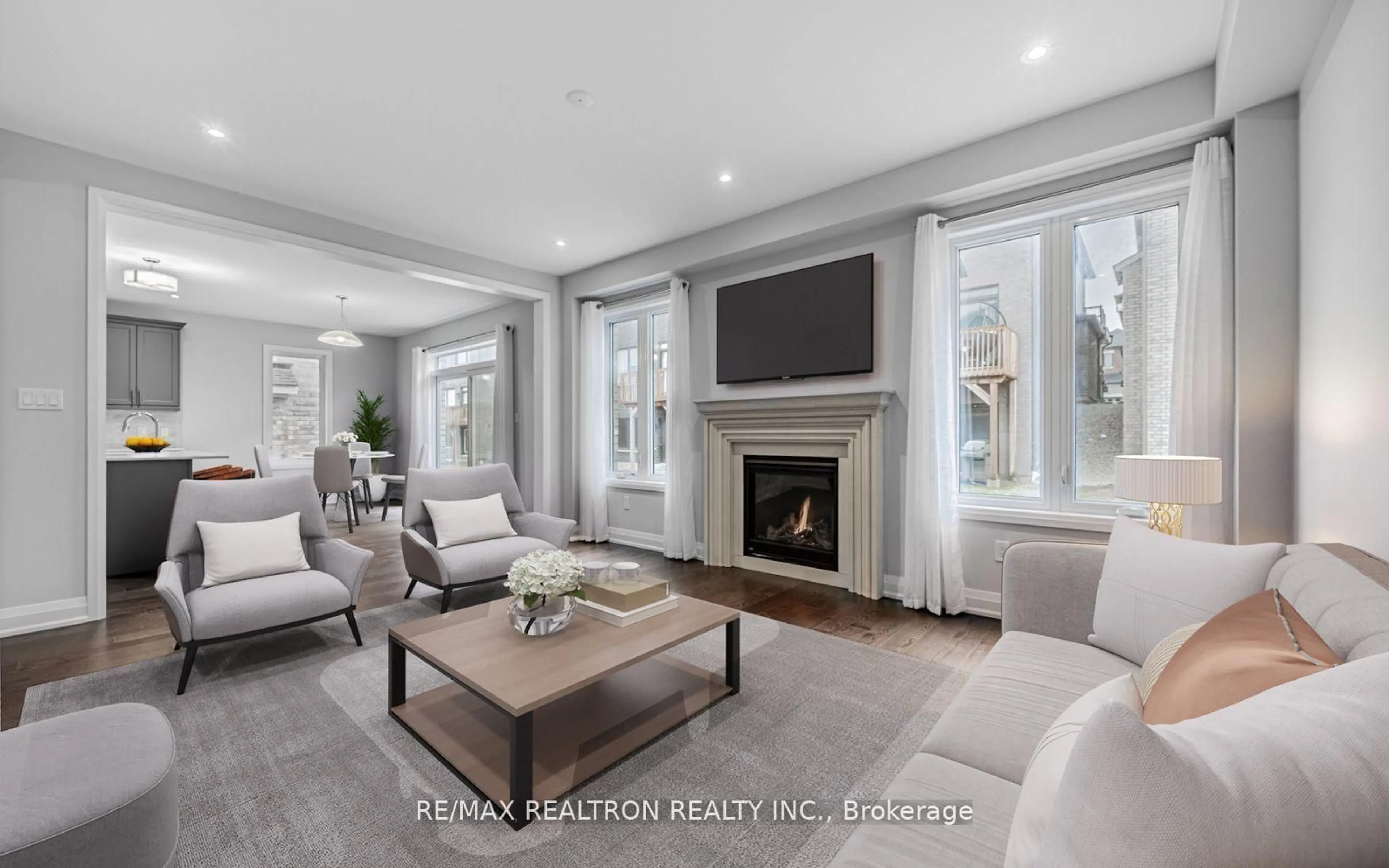 Living room with furniture, unknown for 35 Sweet Cicely St, Springwater Ontario L9X 2C7