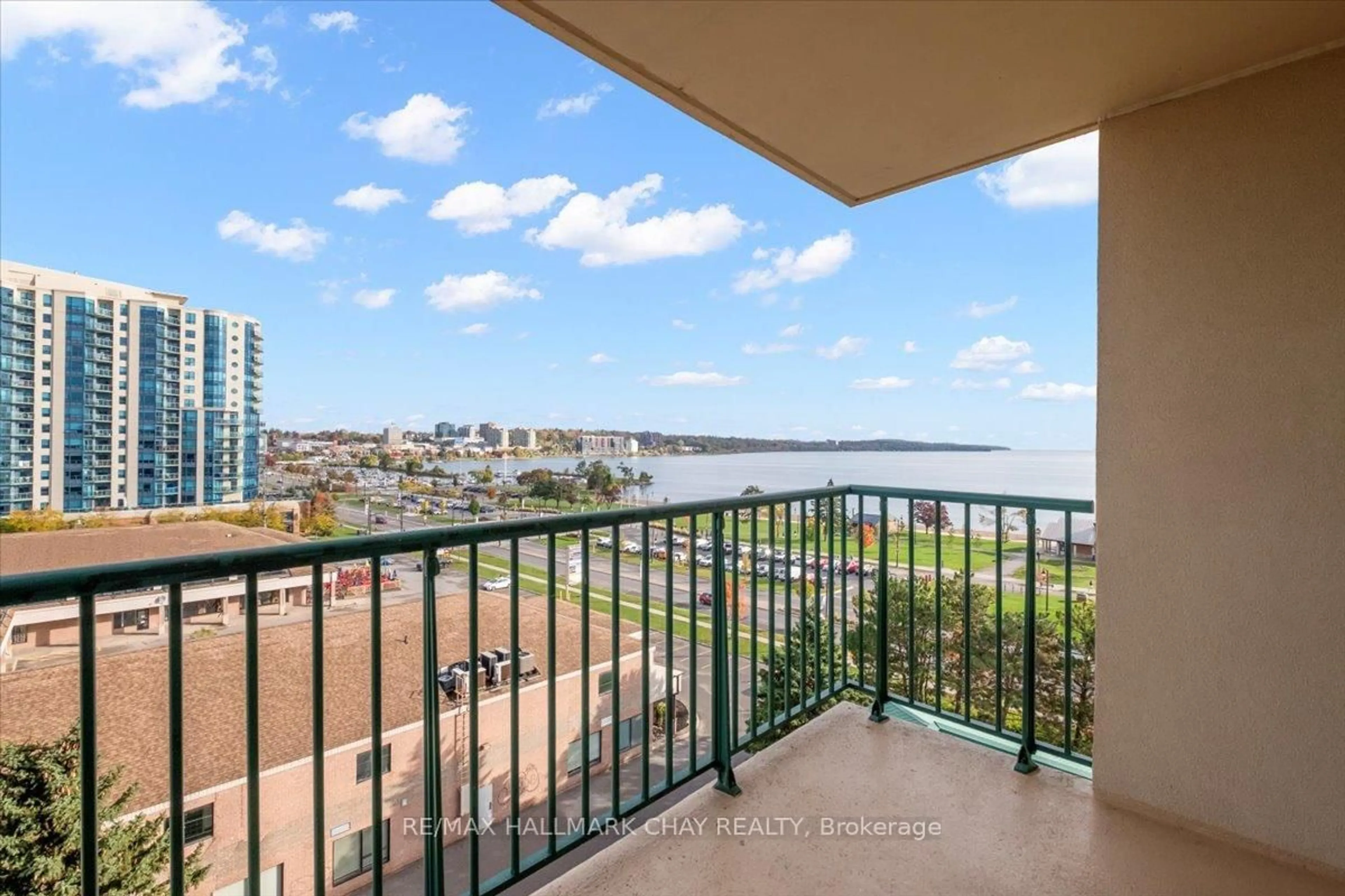 Balcony in the apartment, water/lake/river/ocean view for 65 Ellen St #502, Barrie Ontario L4N 3A5
