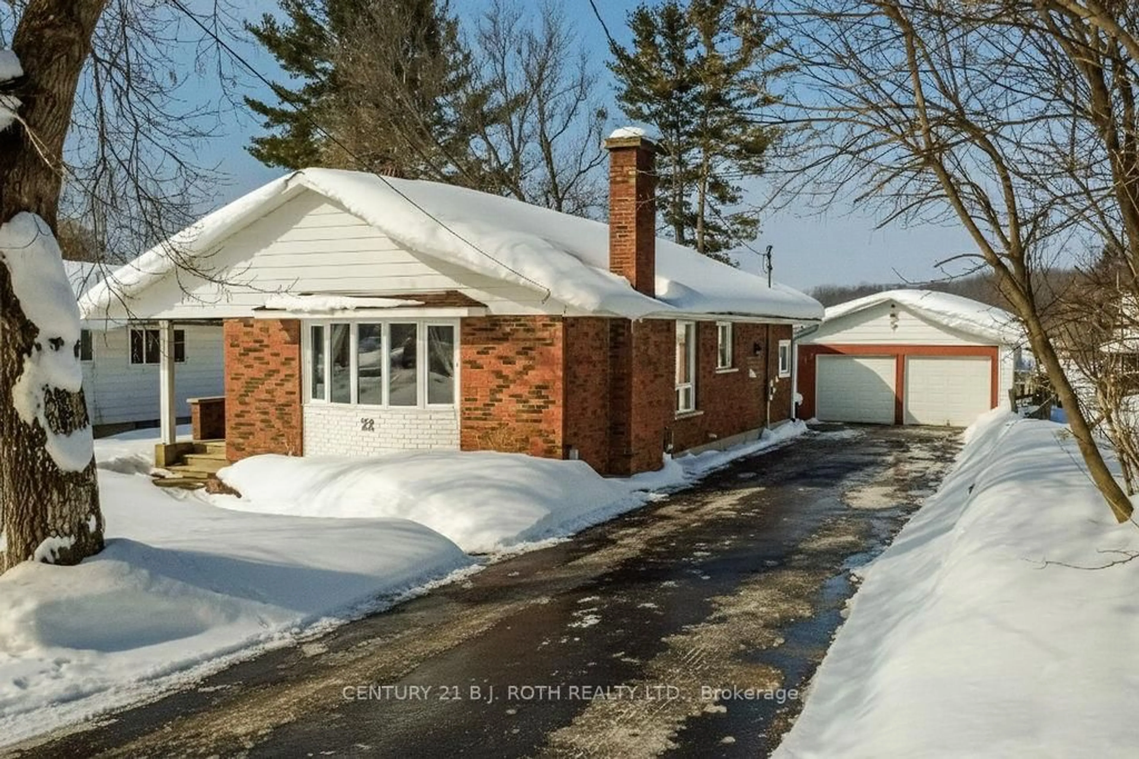Home with brick exterior material, street for 22 Sheppard St, Severn Ontario L0K 1E0