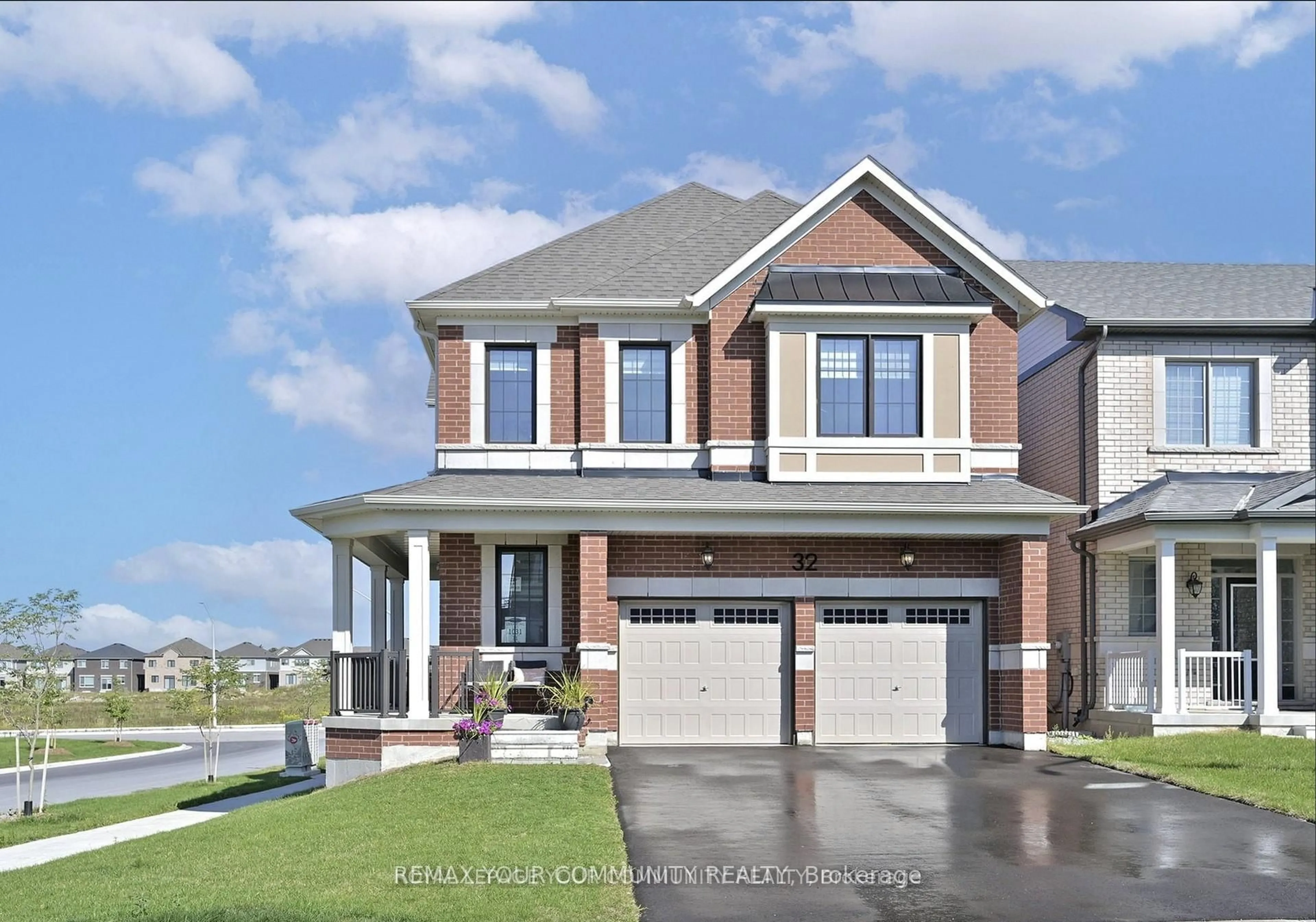 Home with brick exterior material, street for 32 McBride Tr, Barrie Ontario L9J 0Y6