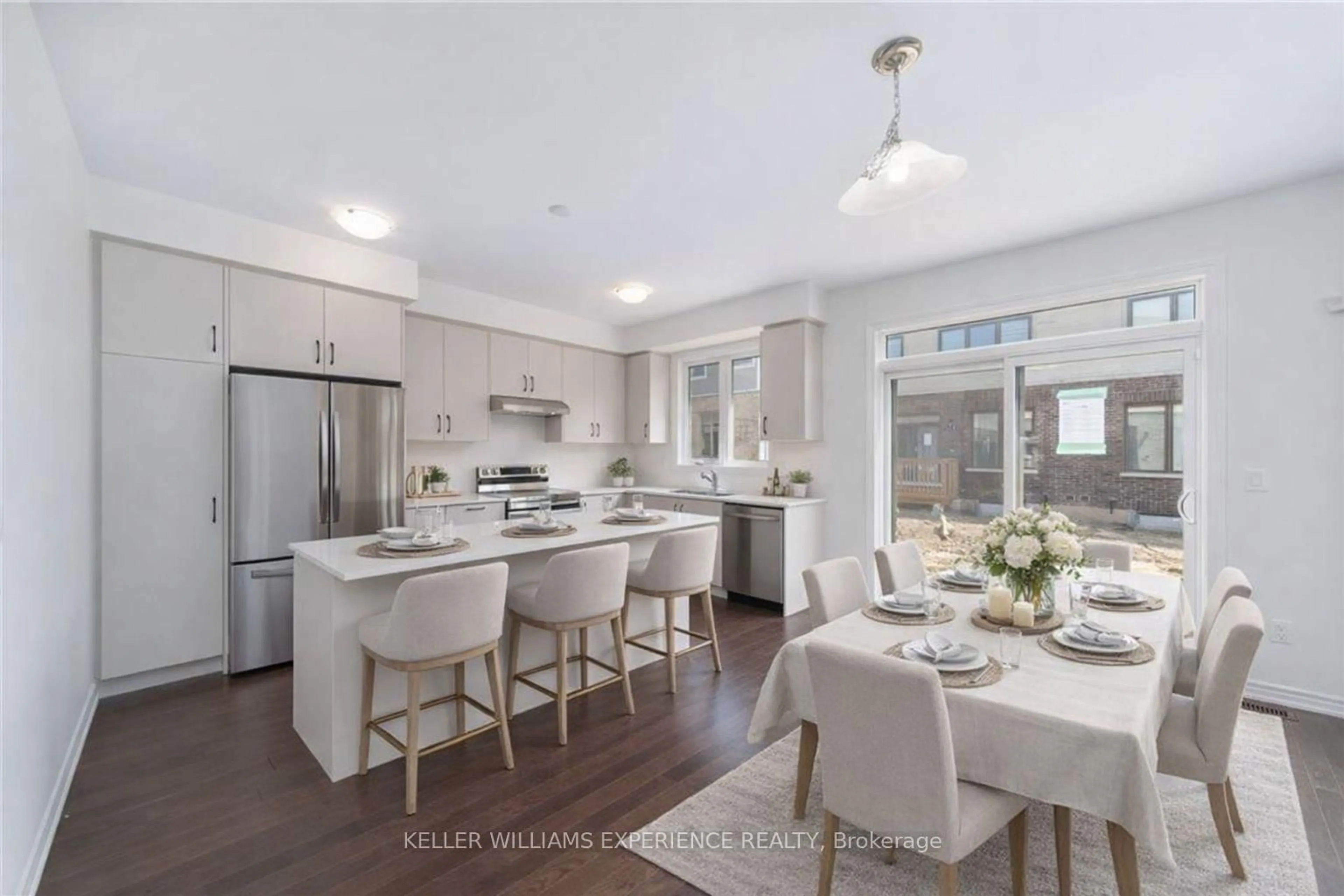 Open concept kitchen, unknown for 60 Gemini Dr, Barrie Ontario L9J 0C3