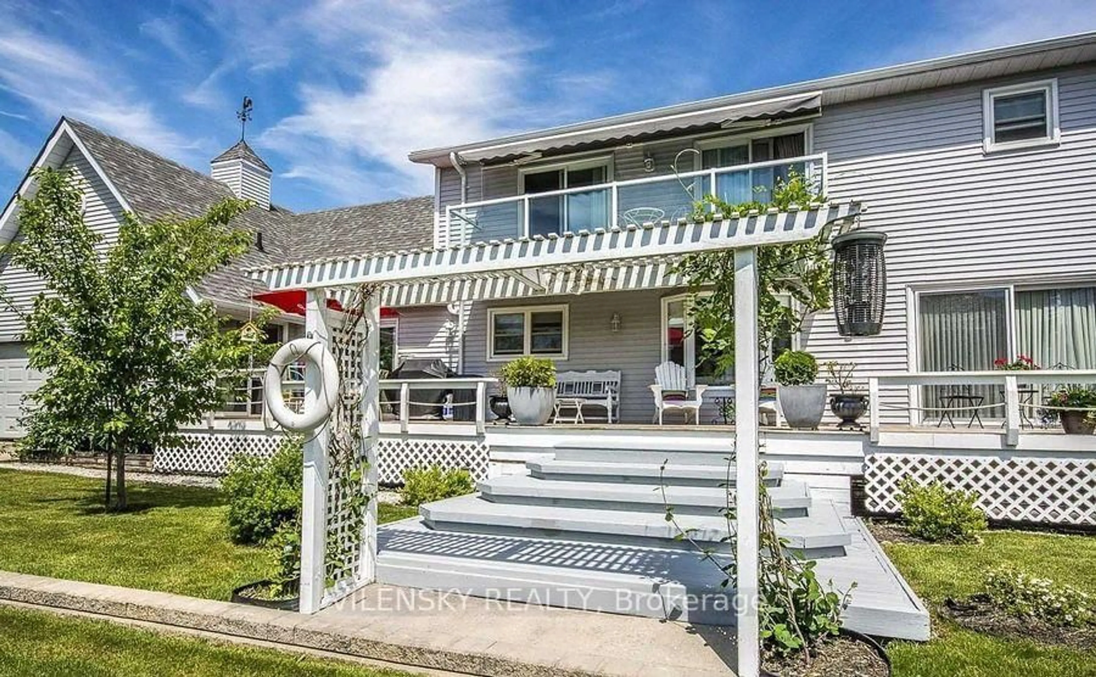 Patio, street for 98 Turtle Path, Ramara Ontario L0K 1B0