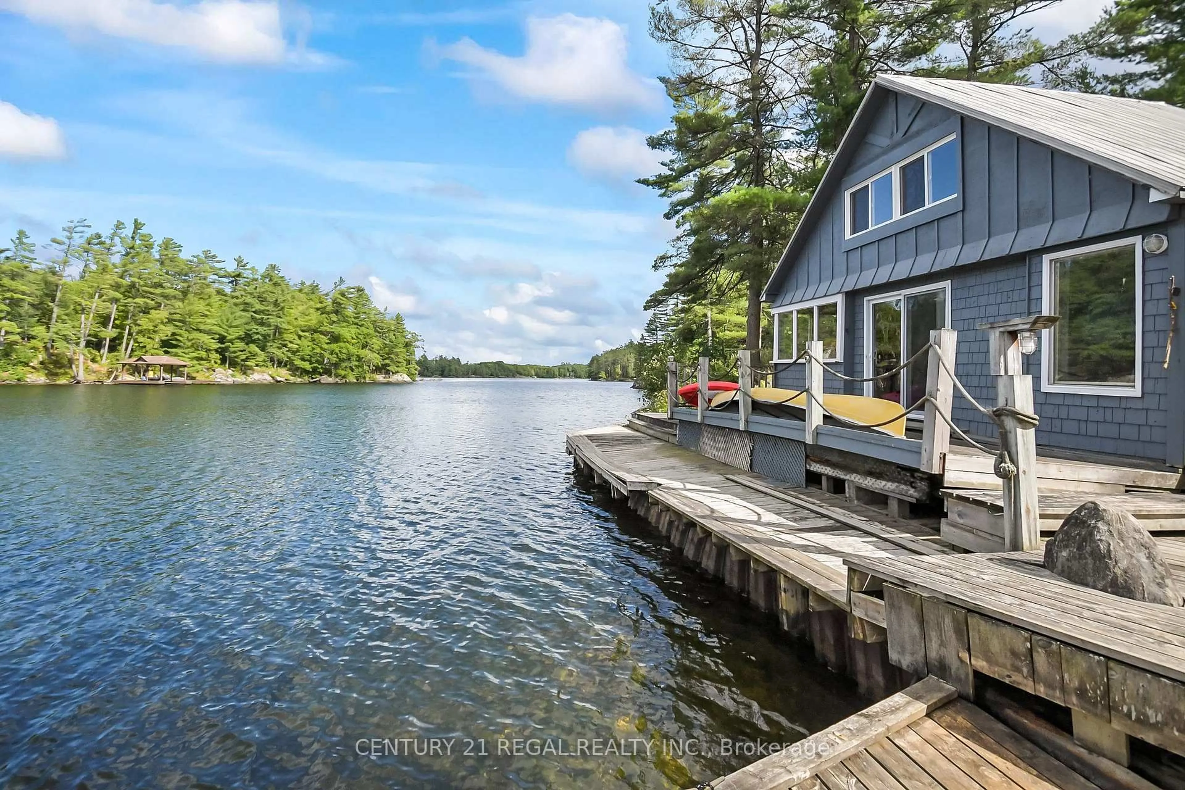 Patio, water/lake/river/ocean view for 1961 BEAVER DAM Rd, Severn Ontario L0K 1E0