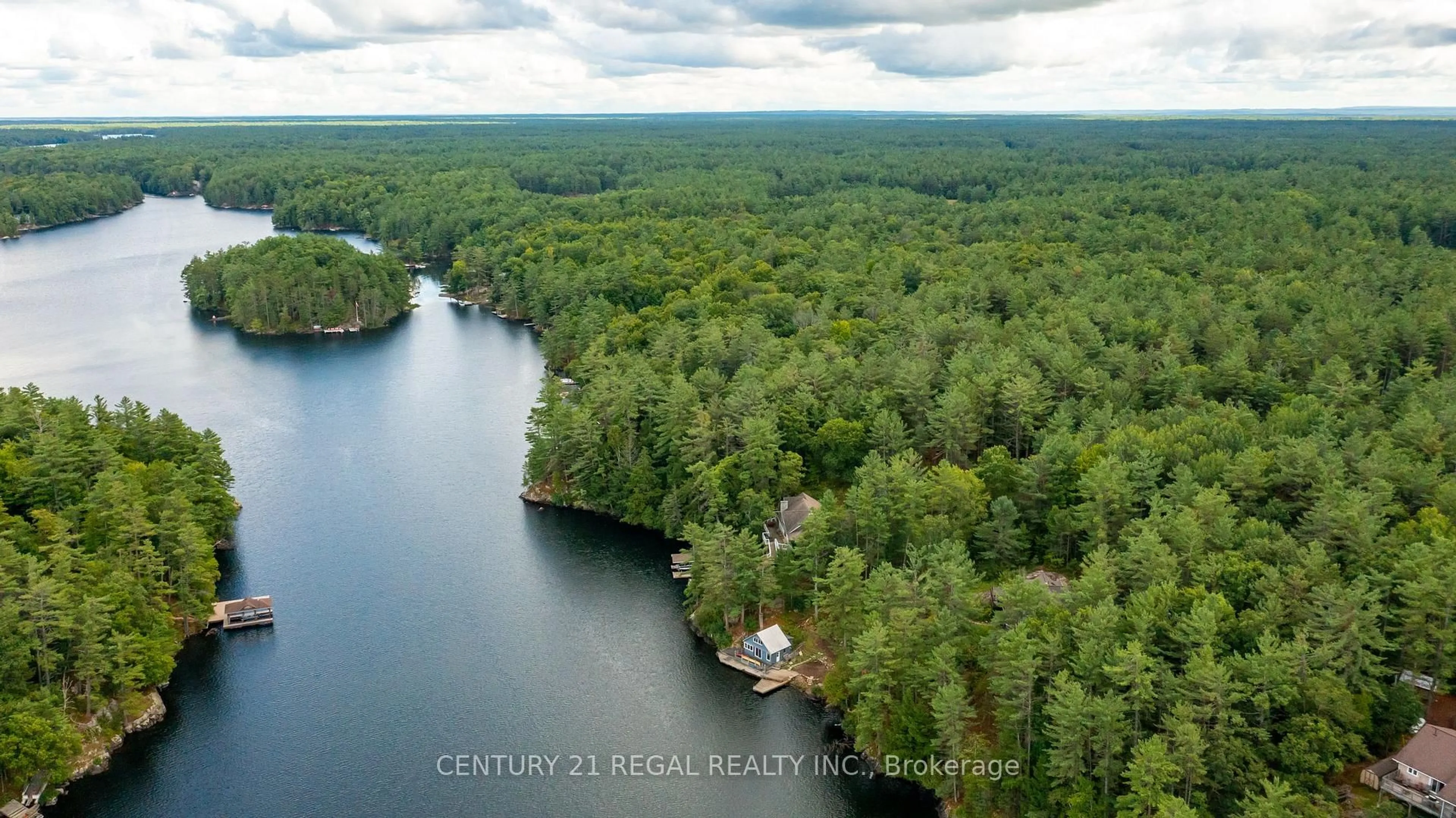 A pic from outside/outdoor area/front of a property/back of a property/a pic from drone, water/lake/river/ocean view for 1961 BEAVER DAM Rd, Severn Ontario L0K 1E0