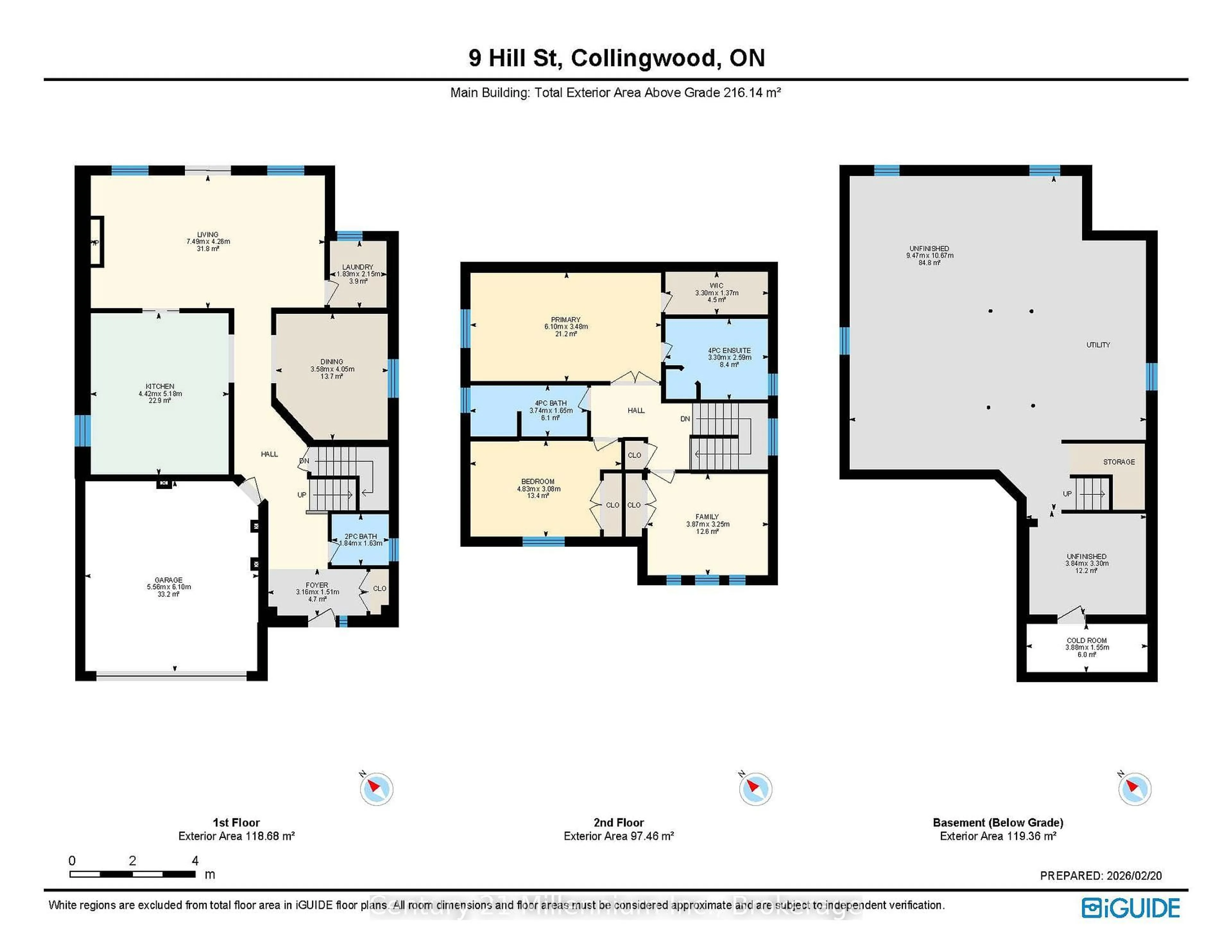Floor plan for 9 Hill St, Collingwood Ontario L9Y 0A7