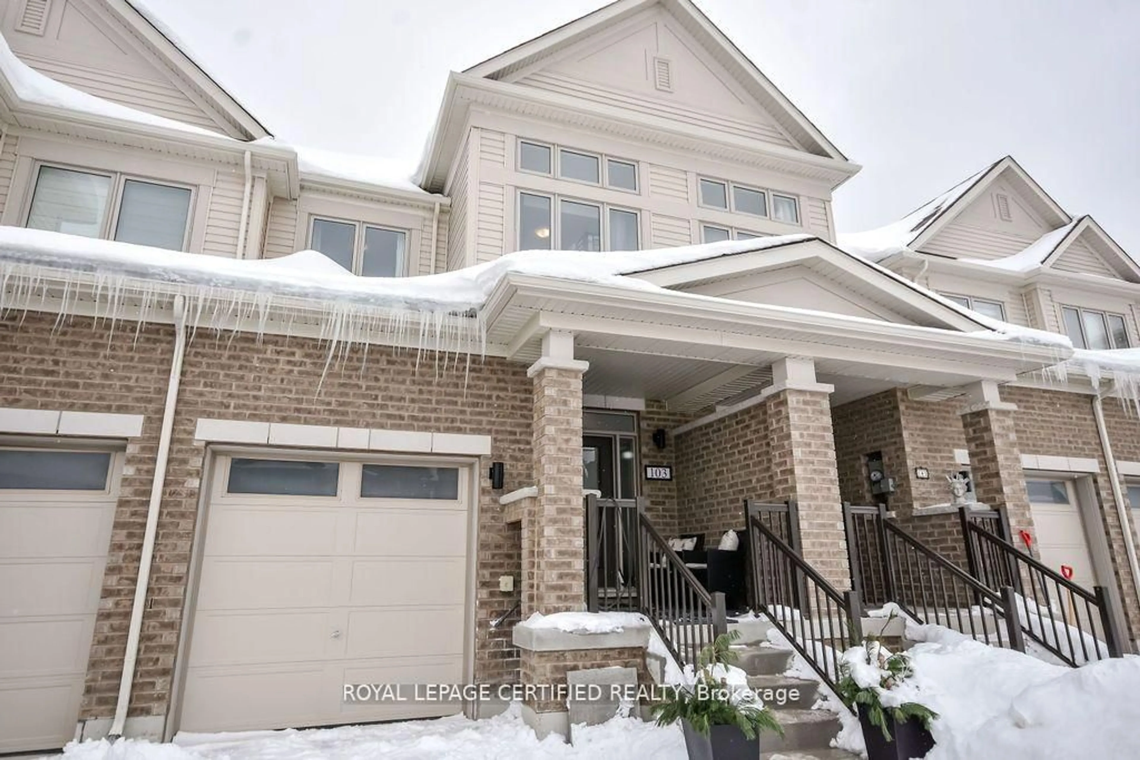 Home with brick exterior material, street for 103 Sagewood Ave, Barrie Ontario L9J 0K5