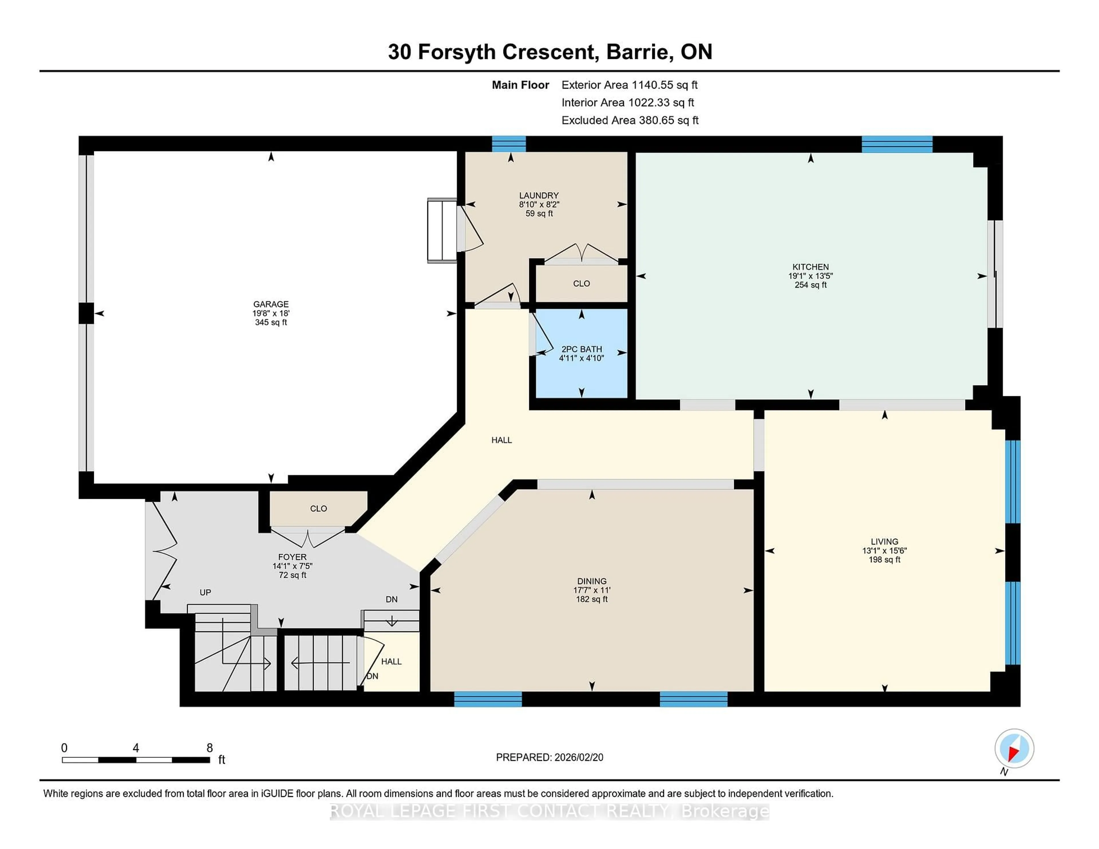 Floor plan for 30 Forsyth Cres, Barrie Ontario L4N 5K4