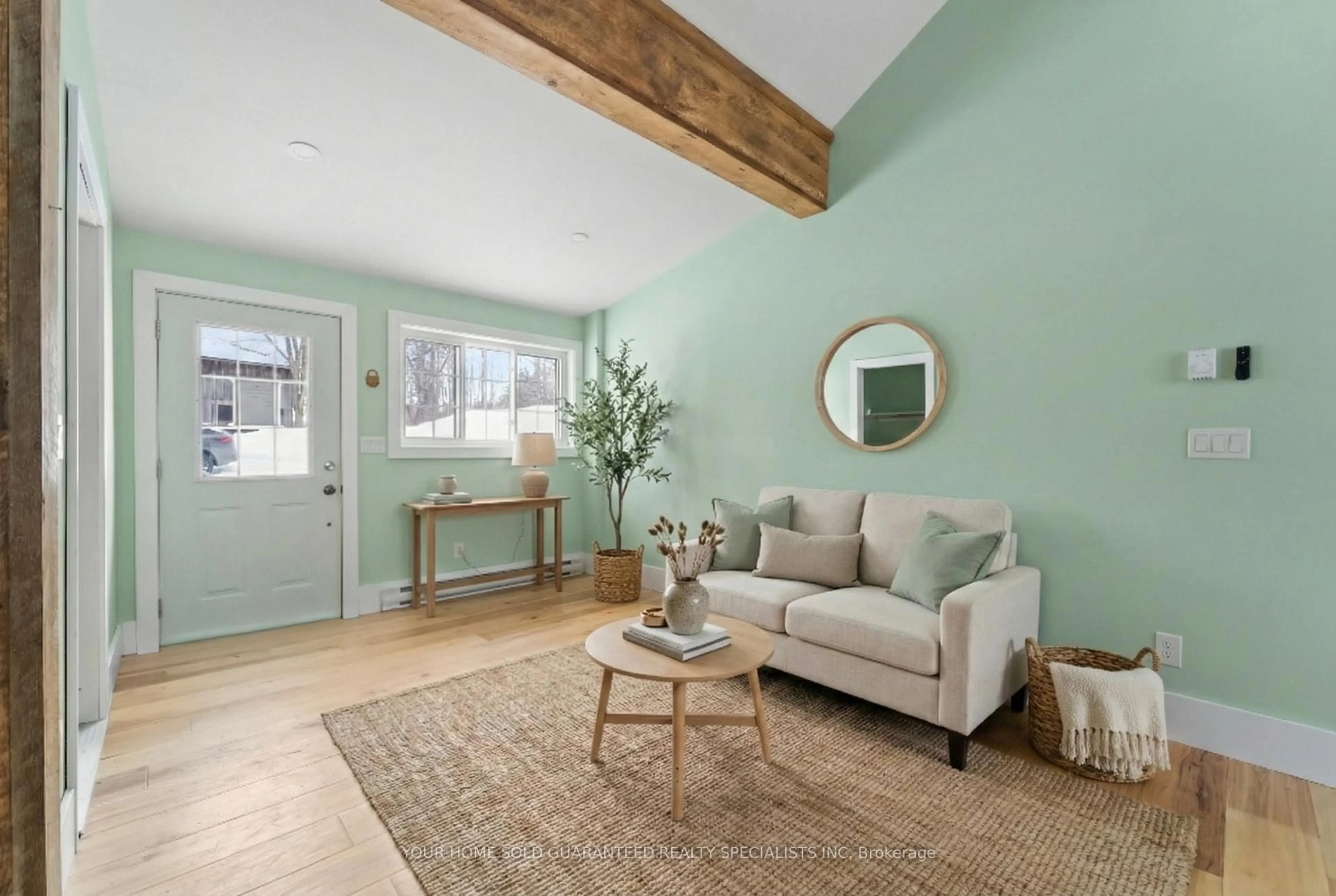 Living room with furniture, unknown for 4396 Penetanguishene Rd, Springwater Ontario L0L 1V0