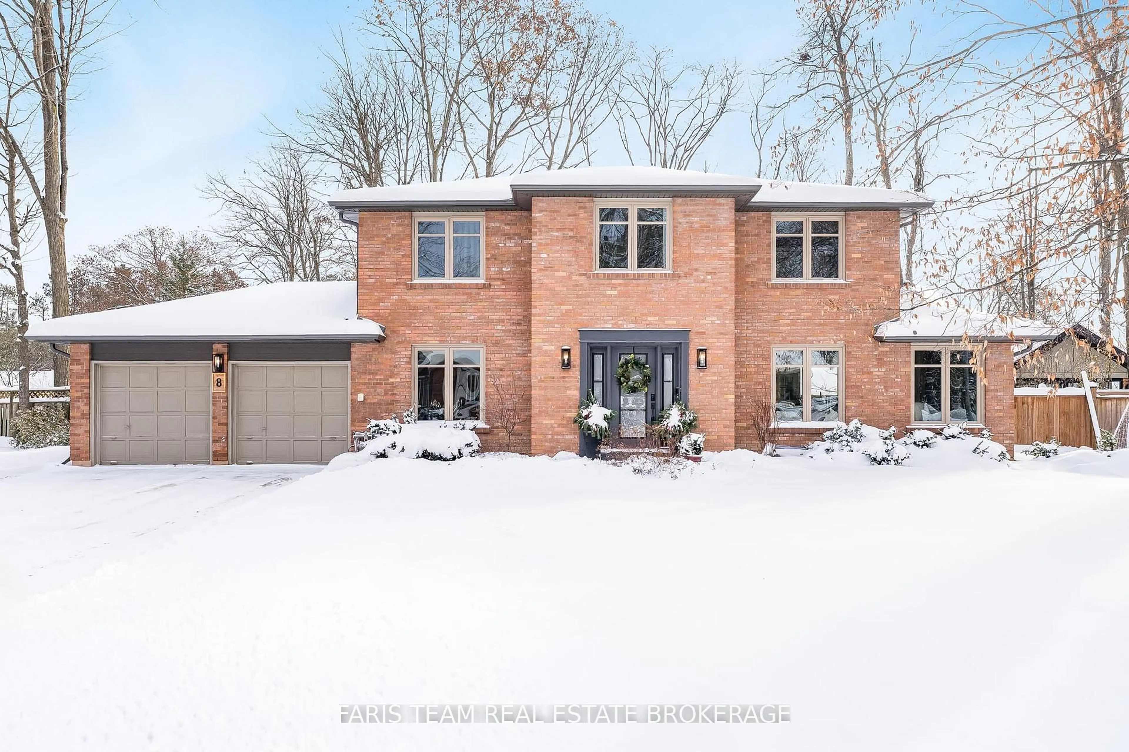 Home with brick exterior material, street for 8 Malta Cres, Springwater Ontario L9X 0P2
