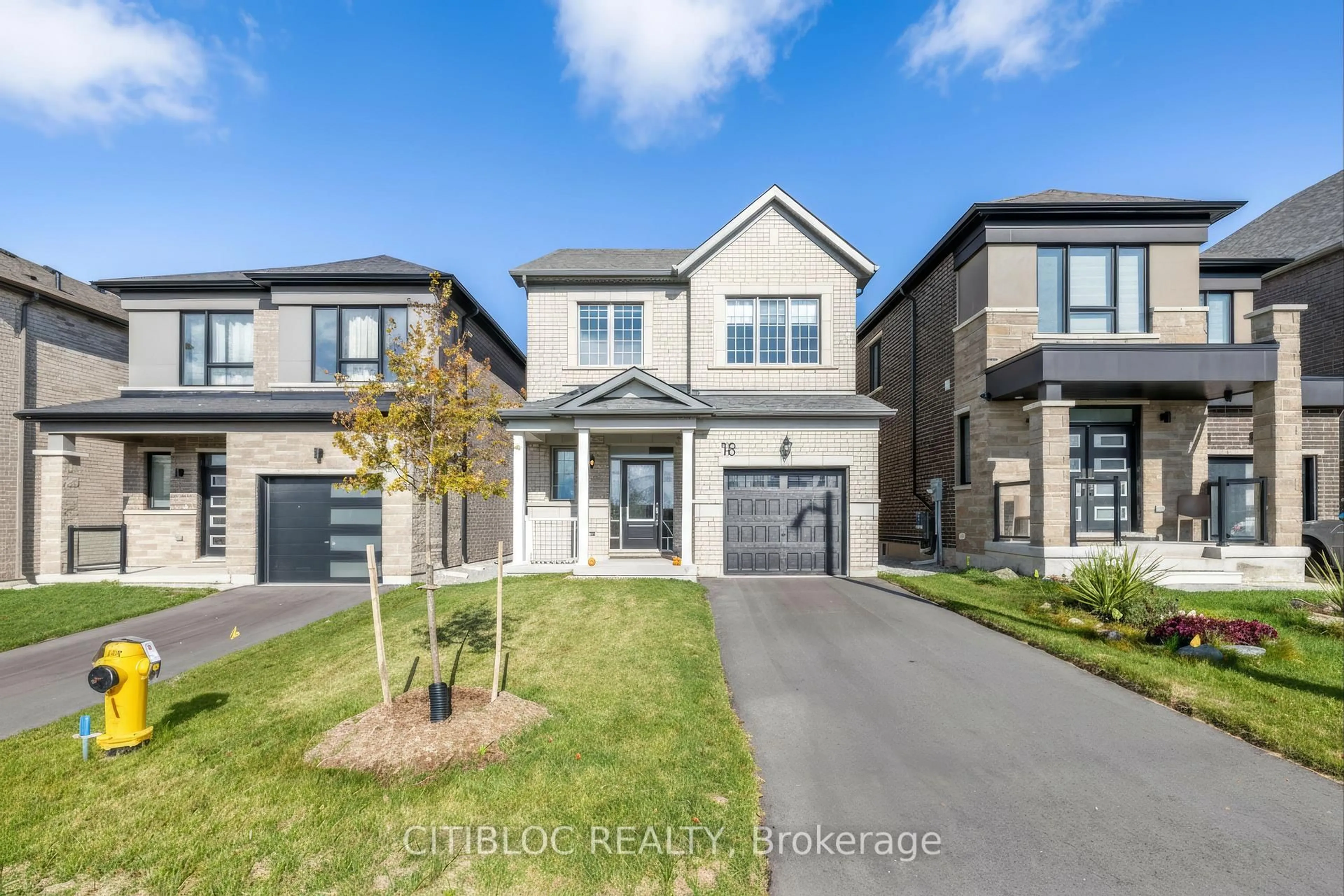 Home with brick exterior material, street for 18 McBride Tr, Barrie Ontario L9J 0Y9