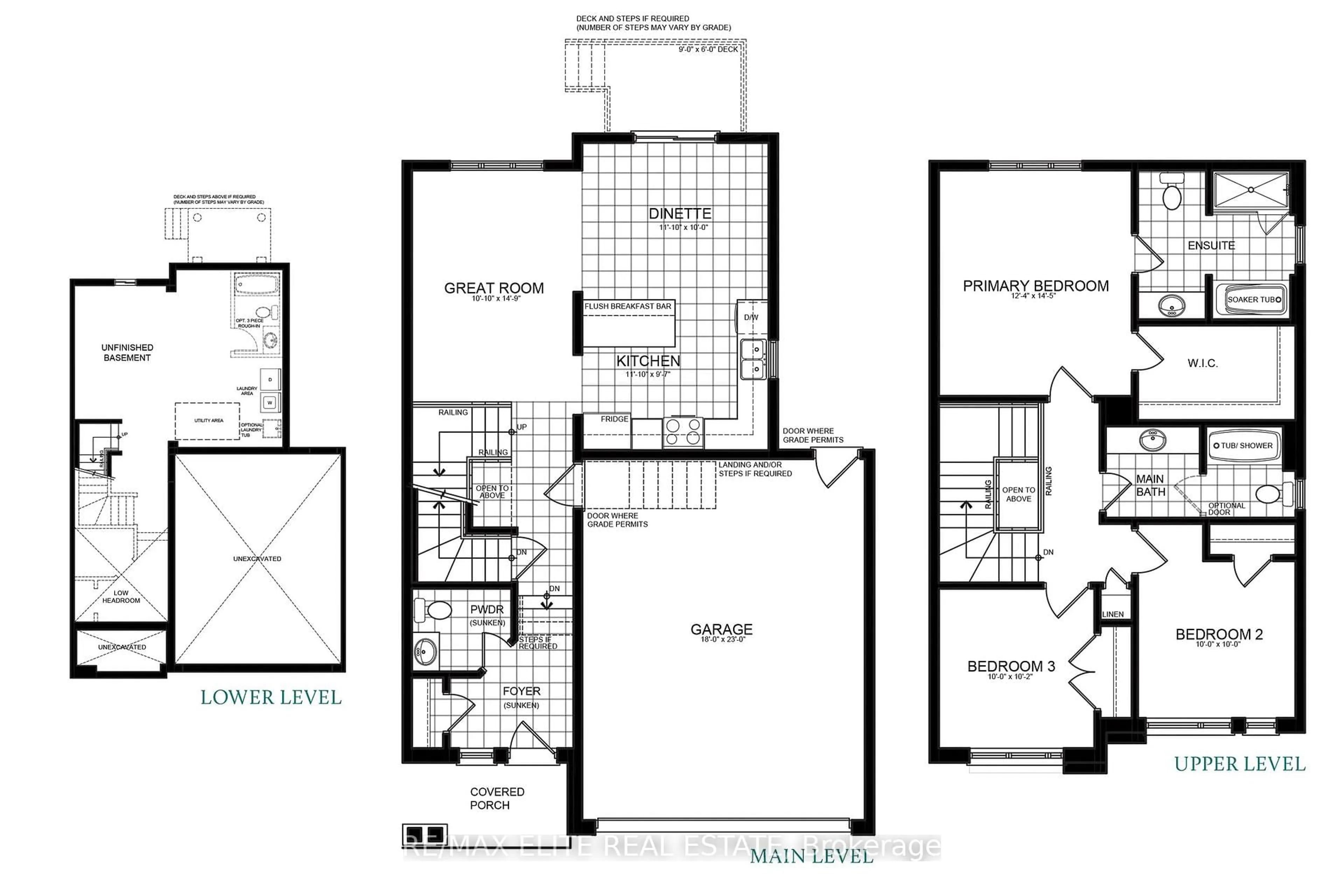 Floor plan for 3006 Sandy Acrs Ave, Severn Ontario L3V 8P8