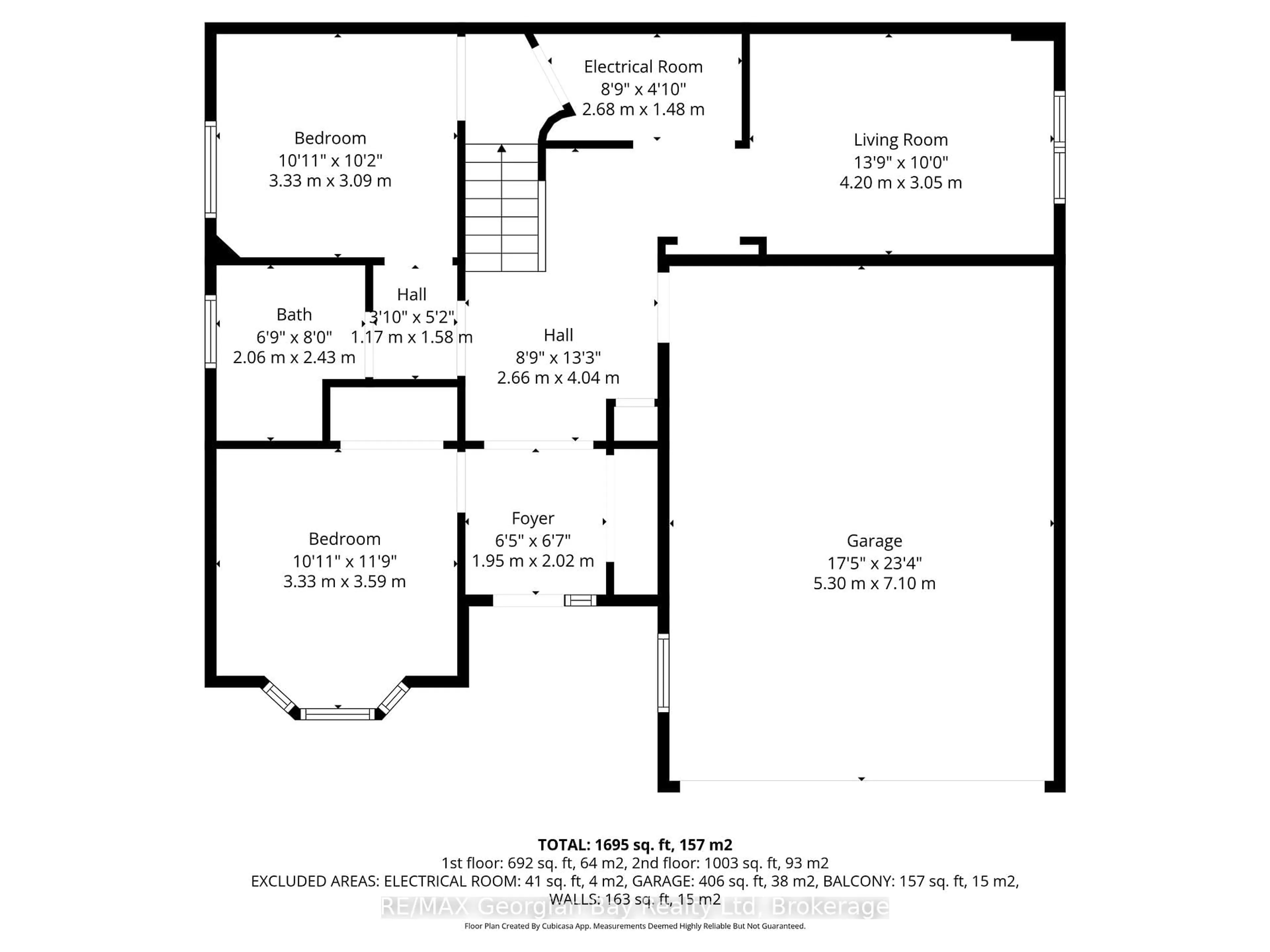 Floor plan for 418 Aberdeen Blvd, Midland Ontario L4R 5L8