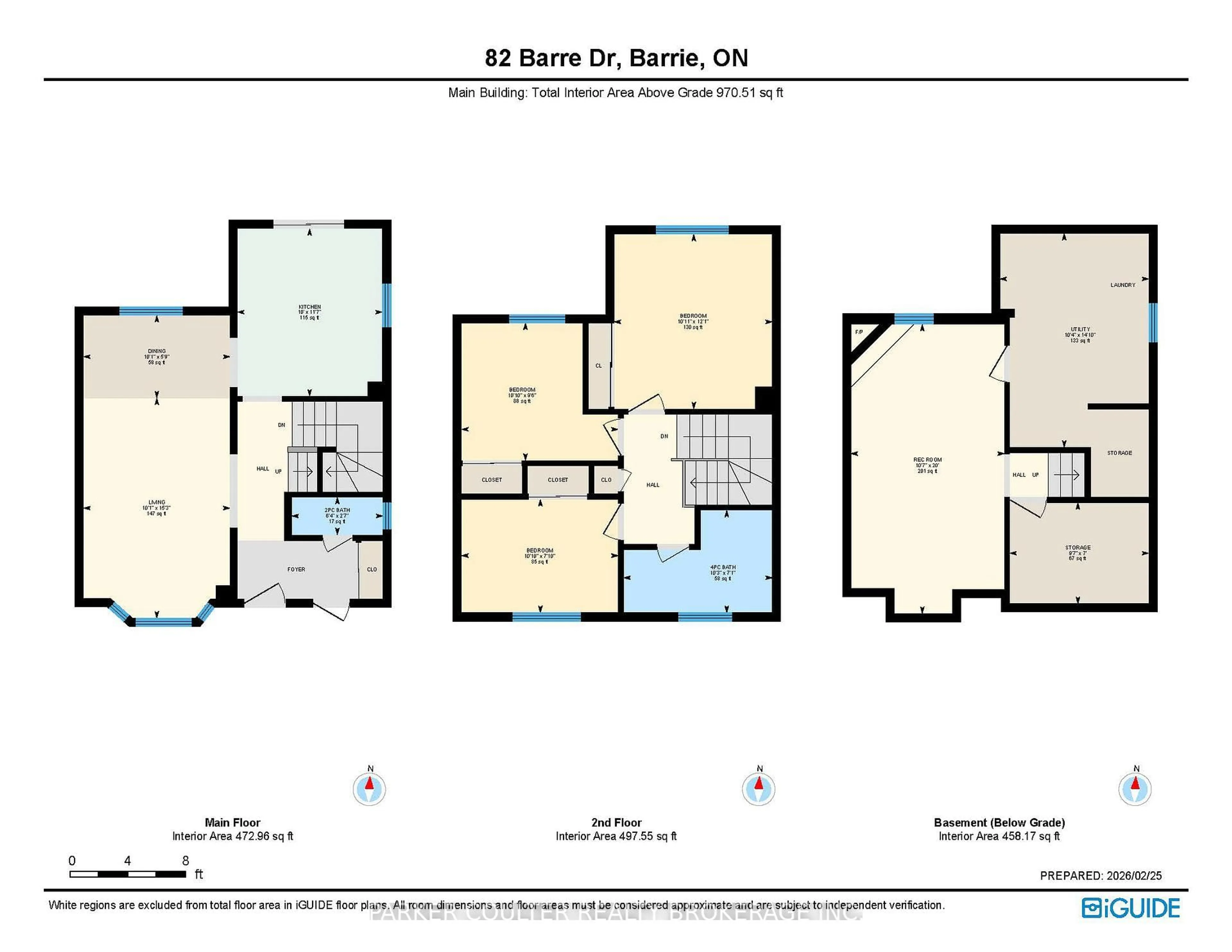 Floor plan for 82 Barre Dr, Barrie Ontario L4N 7P1