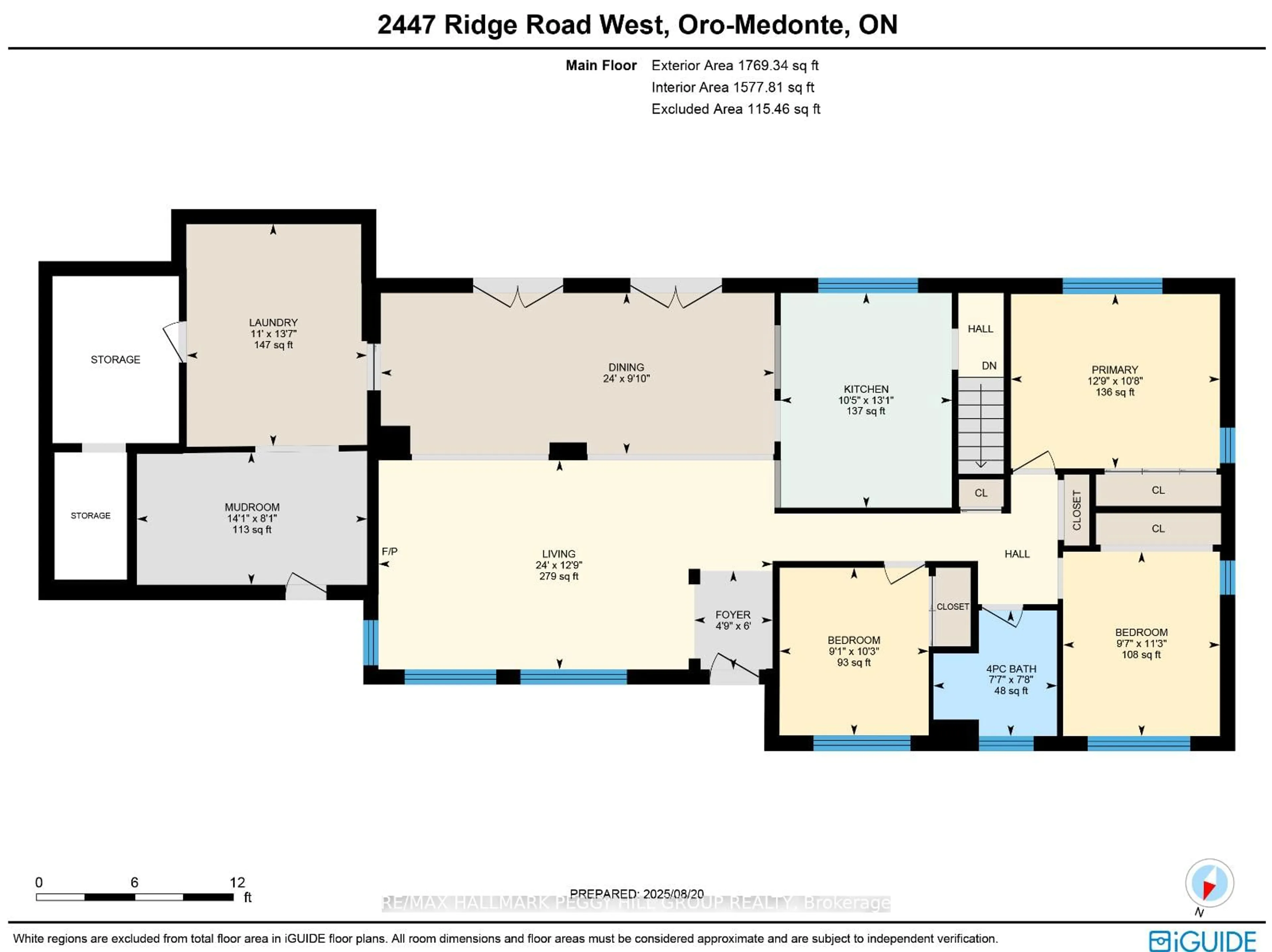 Floor plan for 2447 Ridge Rd, Oro-Medonte Ontario L0L 2L0