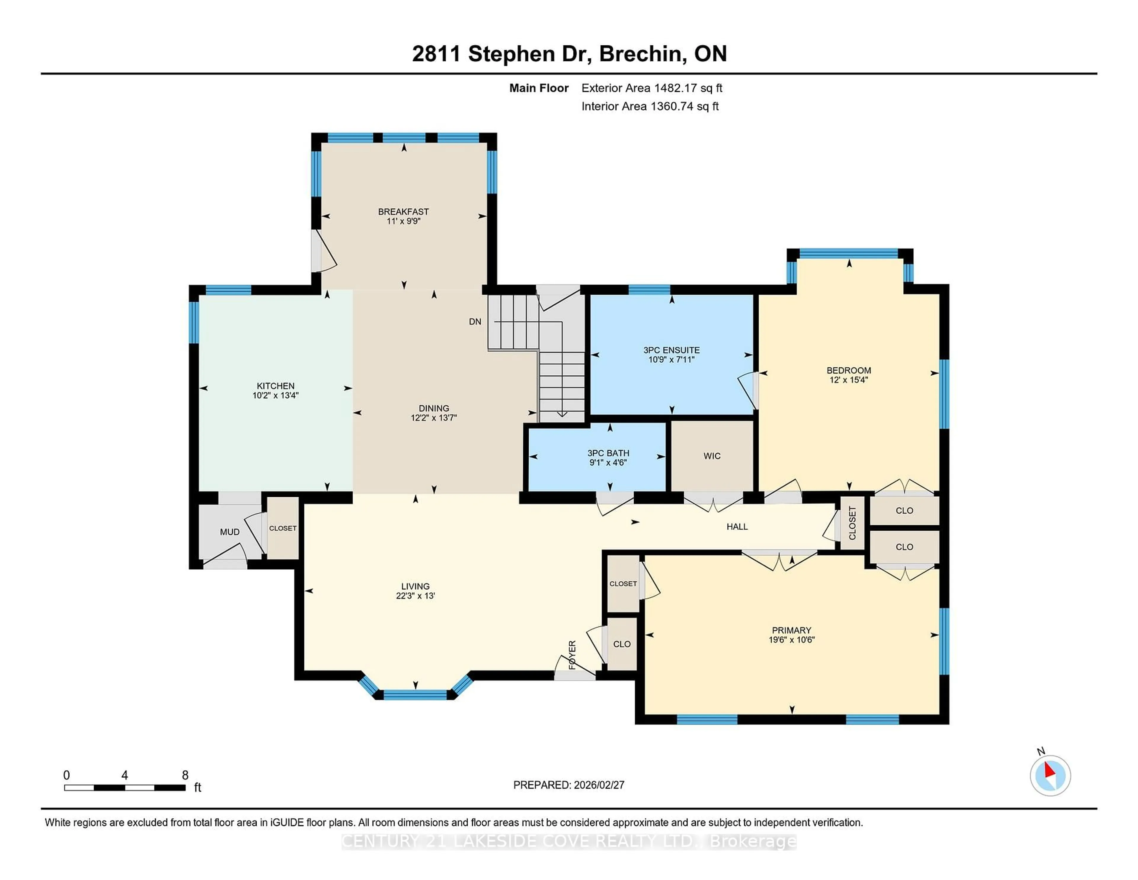 Floor plan for 2811 Stephen Dr, Ramara Ontario L0K 1B0