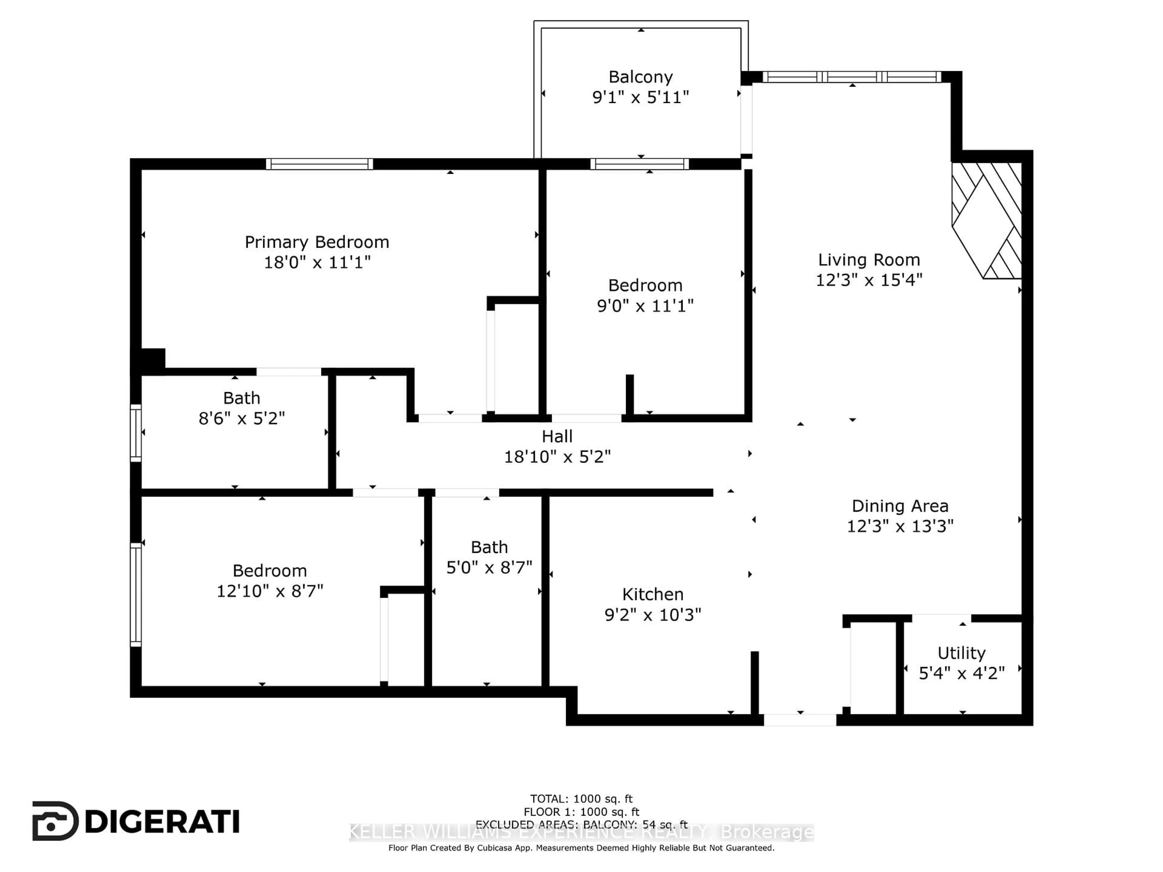 Floor plan for 126 Bell Farm Rd #312, Barrie Ontario L4M 6J3