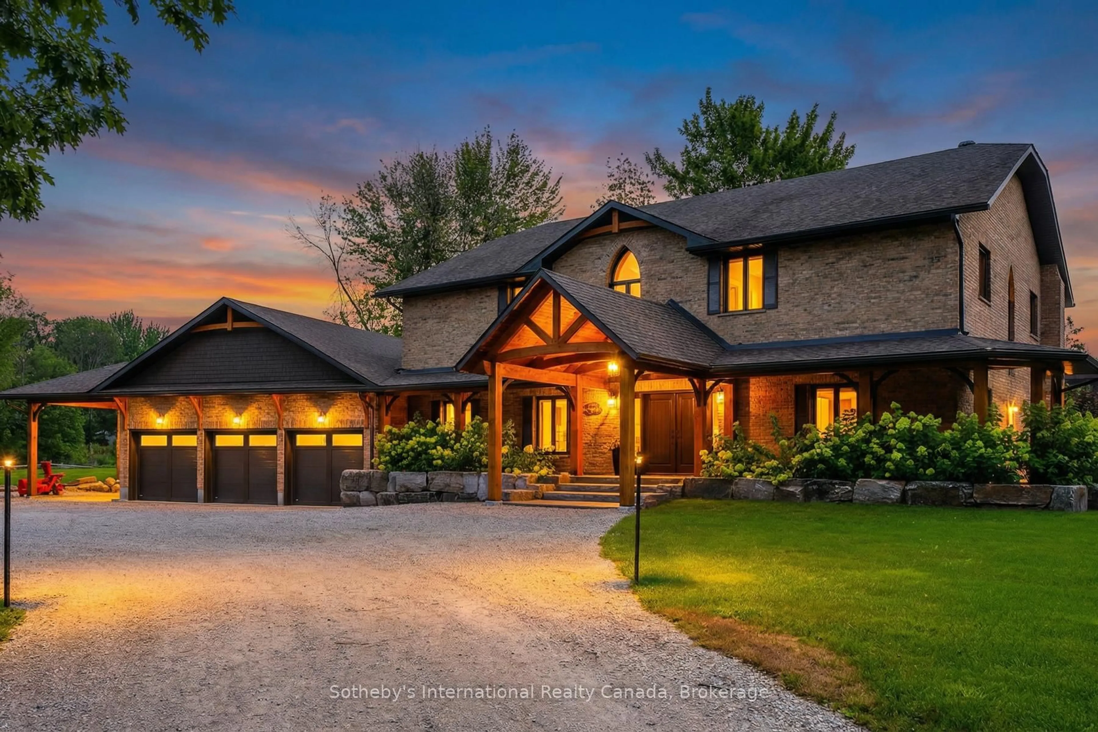 Home with brick exterior material, unknown for 7583 Oak Point Rd, Ramara Ontario L0K 2B0