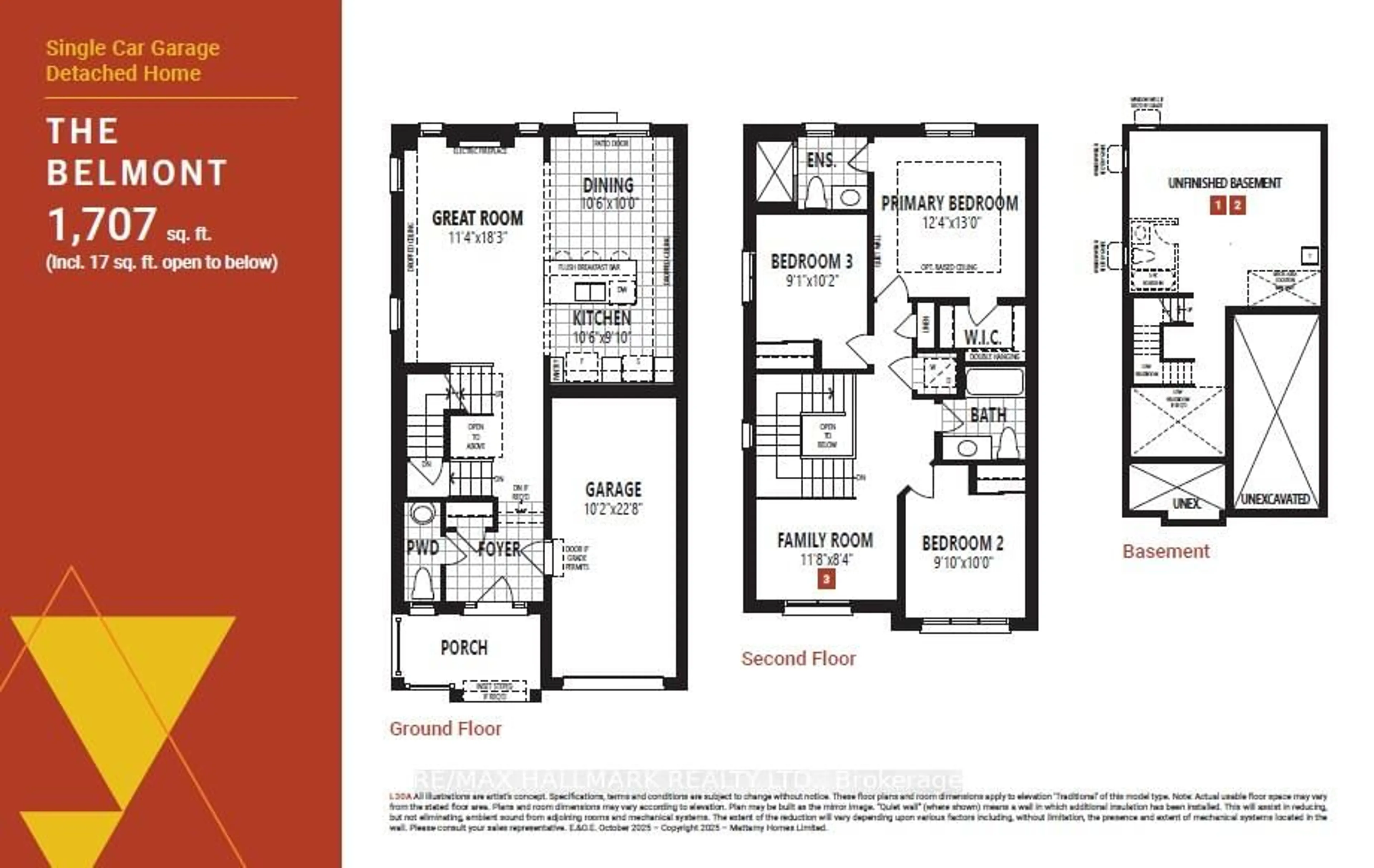 Floor plan for 9 Foxley Hts, Barrie Ontario L9J 0Z6