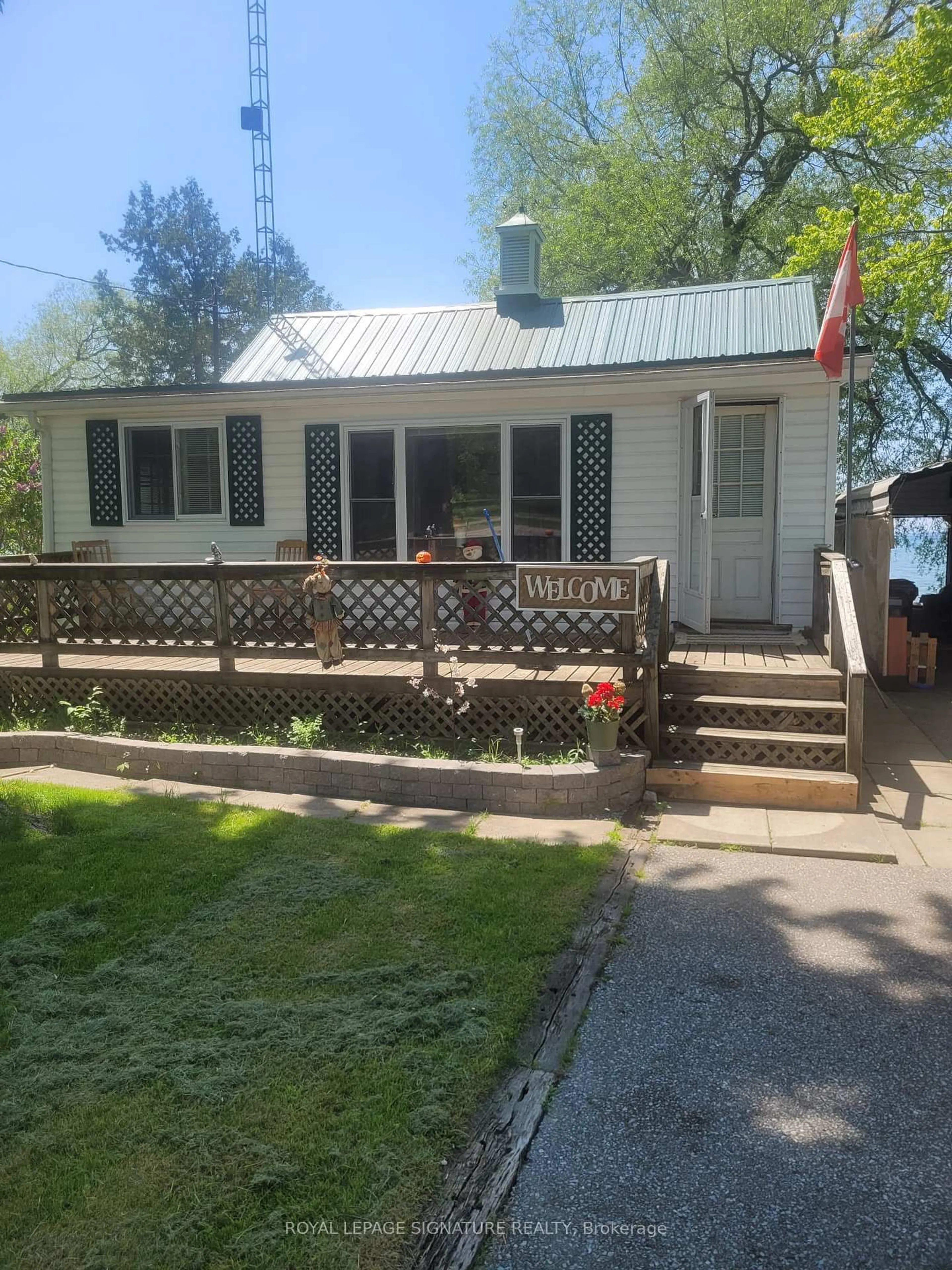 Home with vinyl exterior material, street for 2644 Lakeshore Dr, Ramara Ontario L0K 1B0