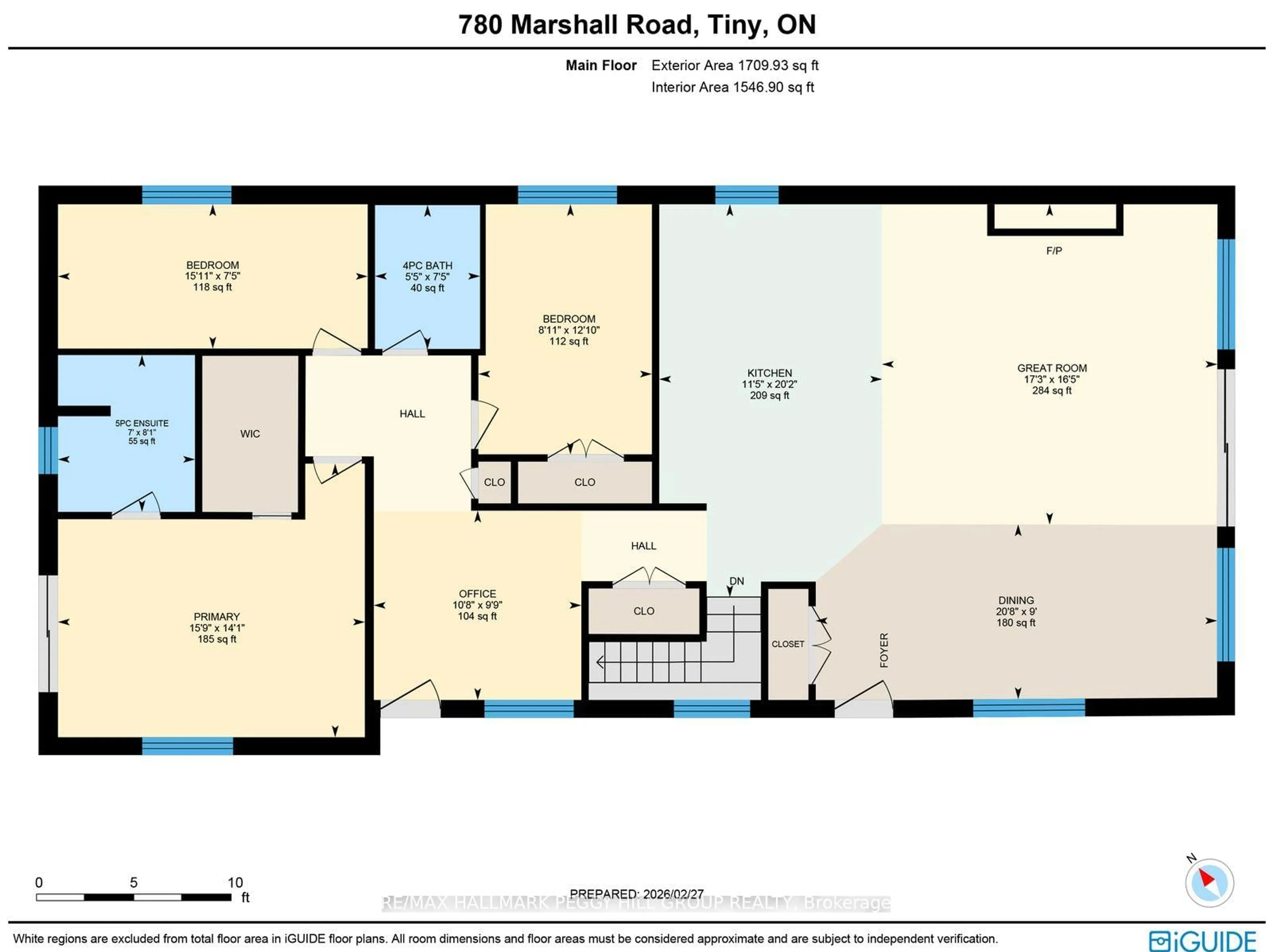Floor plan for 780 Marshall Rd, Tiny Ontario L0K 2E1