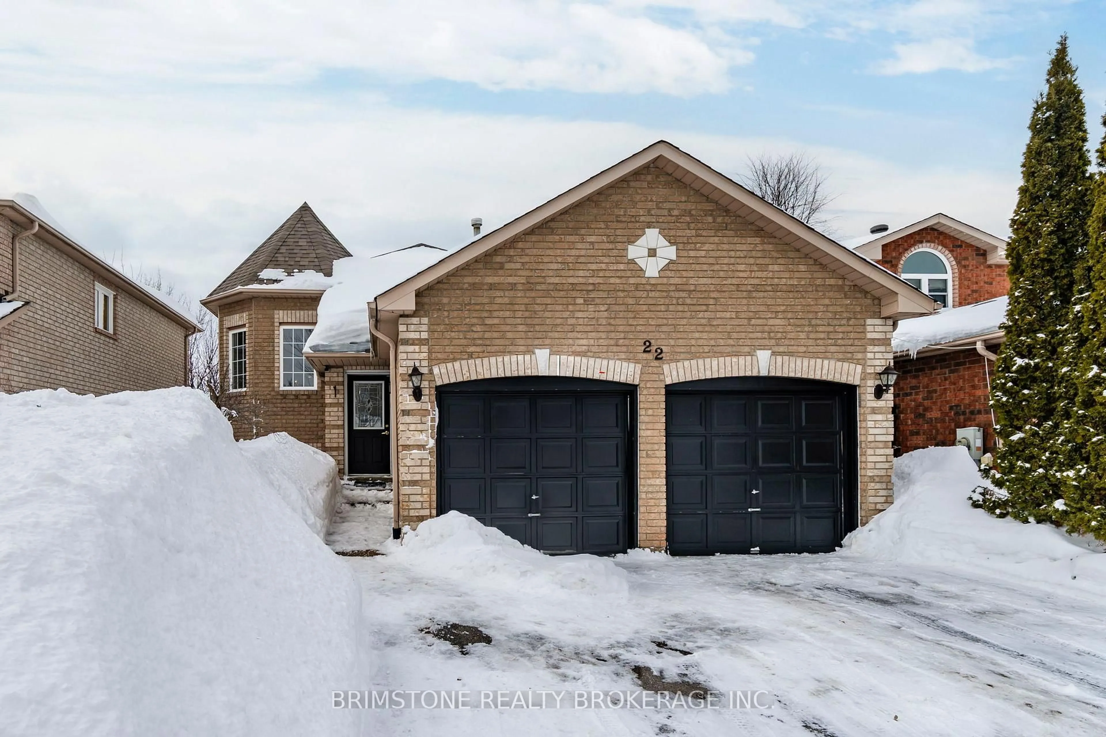 Home with brick exterior material, street for 22 Dykstra Dr, Barrie Ontario L4N 0E2