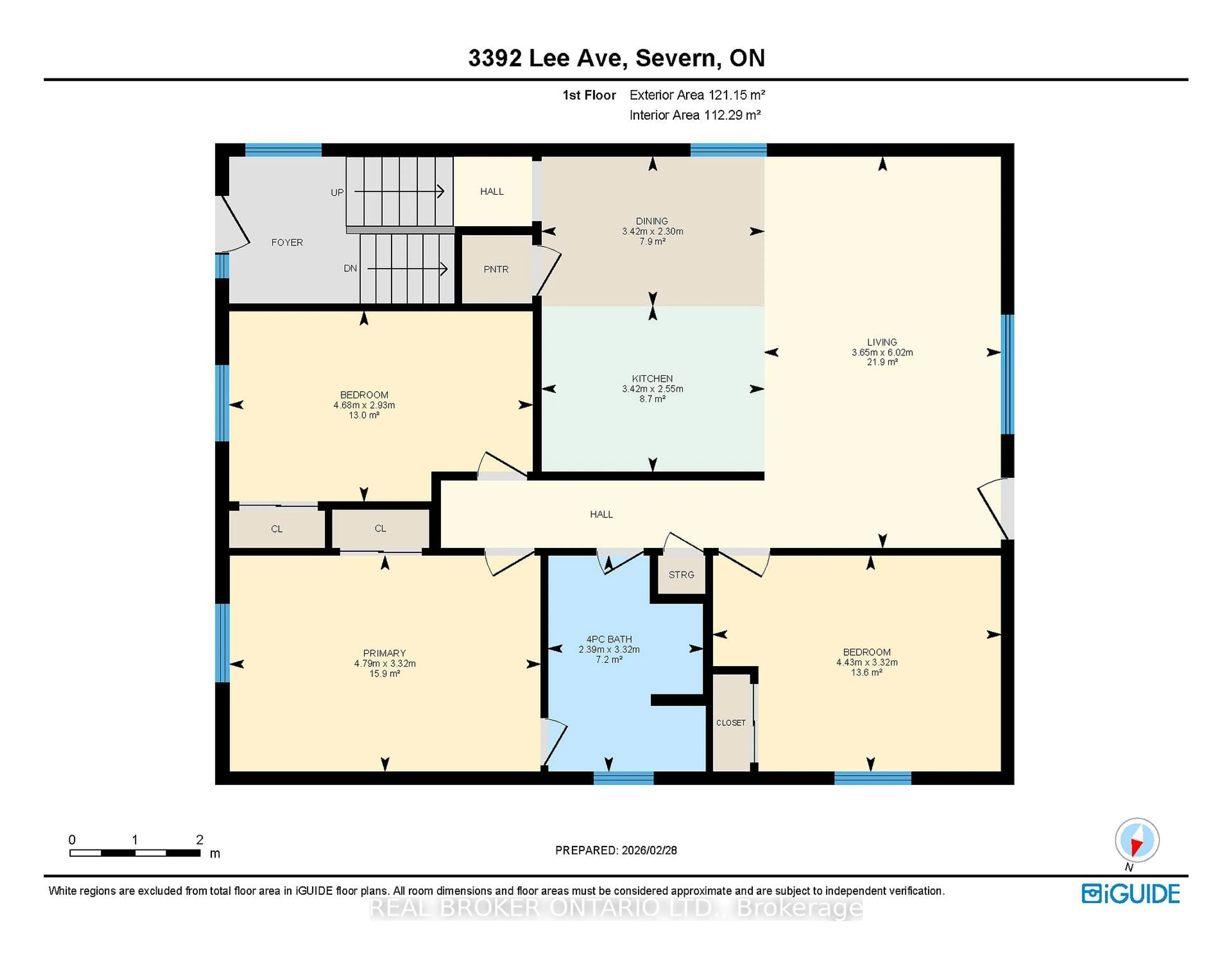 Floor plan for 3392 Lee Ave, Severn Ontario L0K 1G0