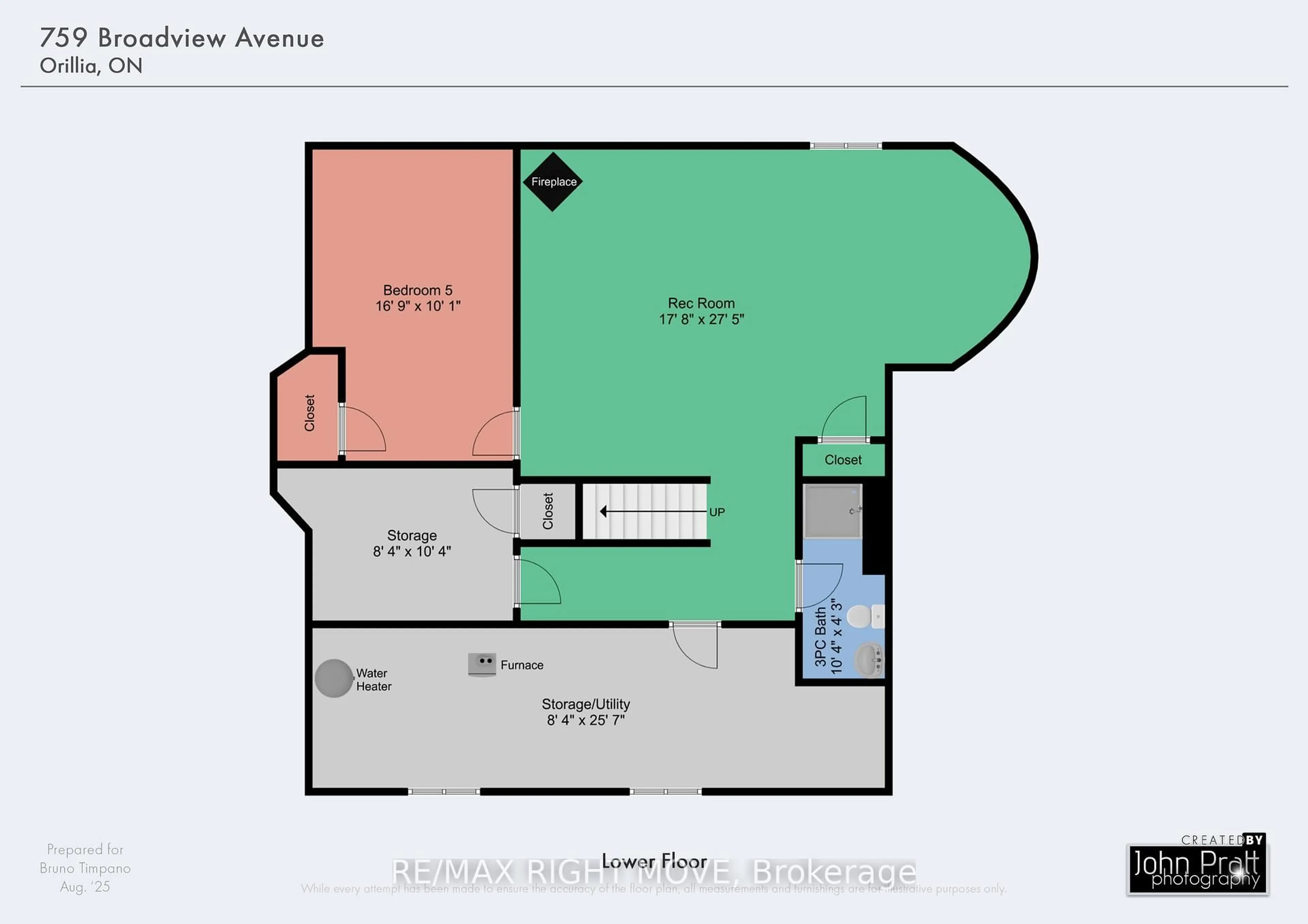 Floor plan for 759 Broadview Ave, Orillia Ontario L3V 6P1