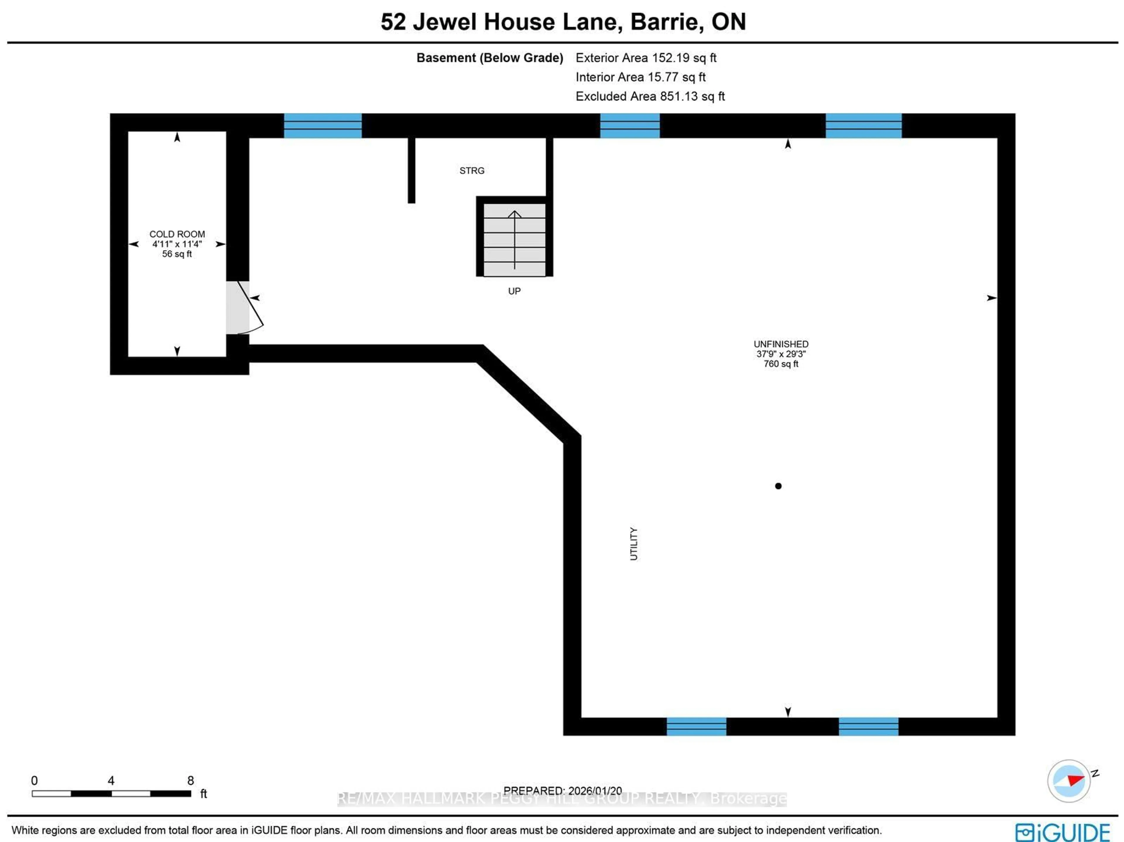 Floor plan for 52 Jewel House Lane, Barrie Ontario L4N 8J7
