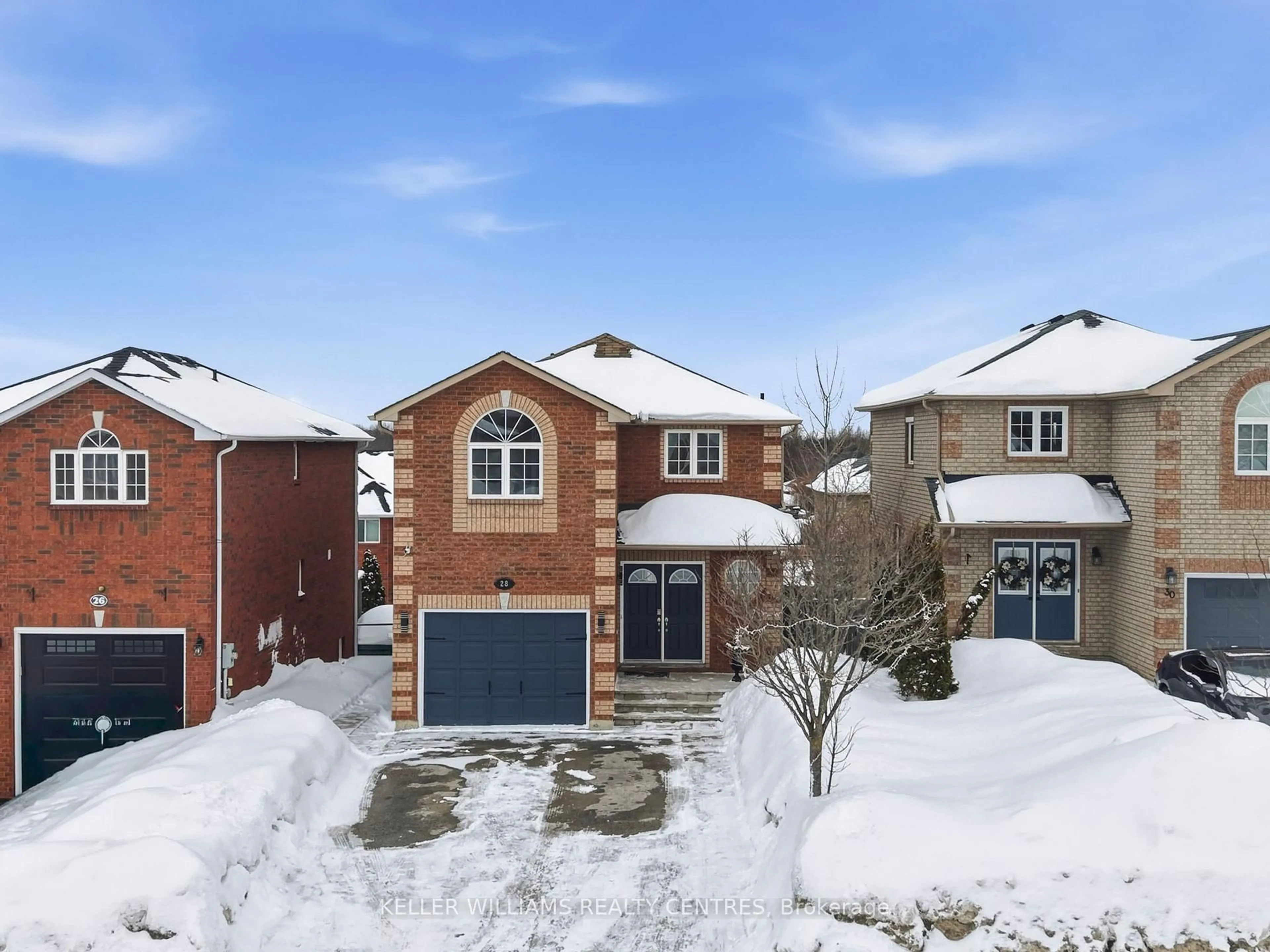 Home with brick exterior material, street for 28 Glenhill Dr, Barrie Ontario L4N 5X6