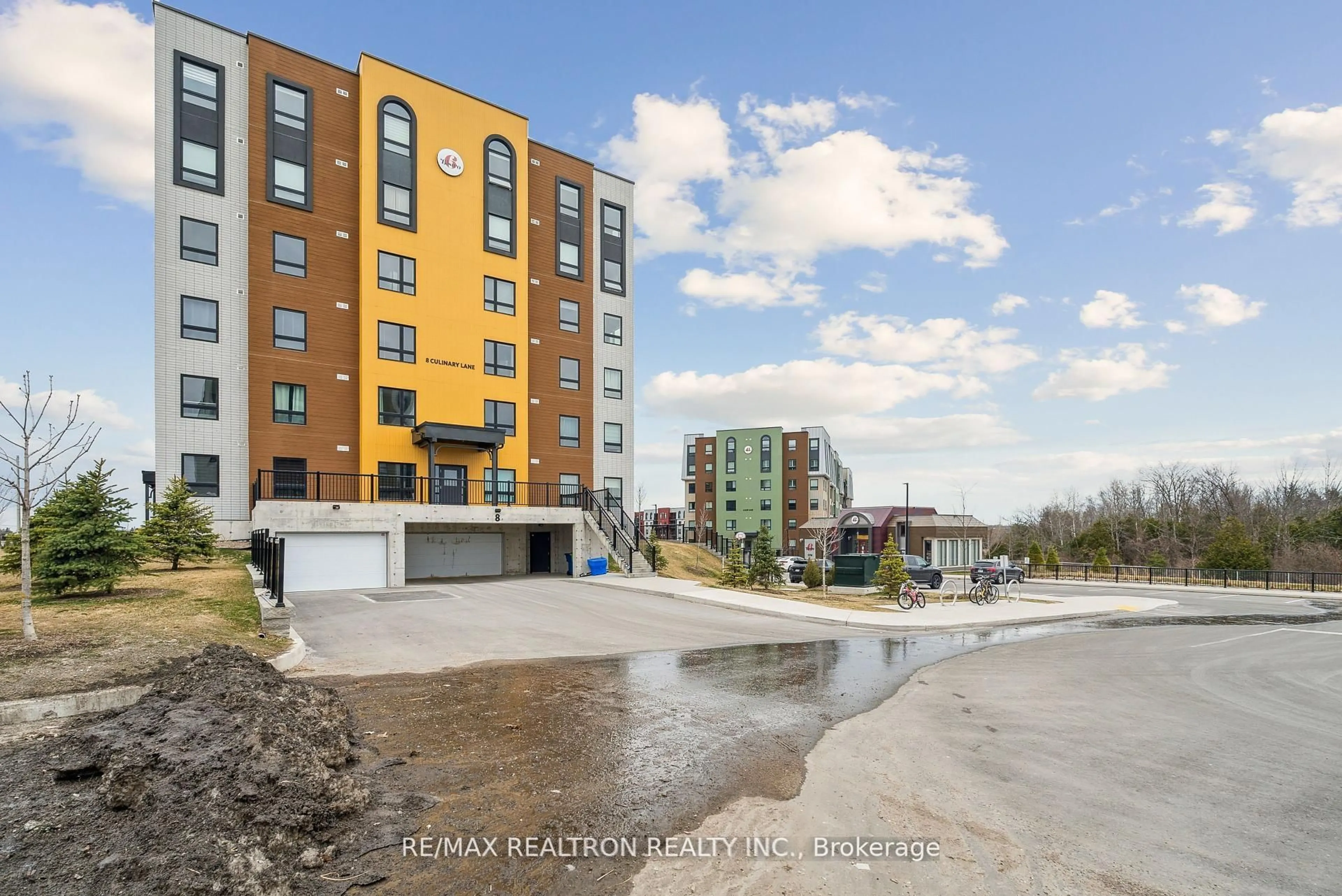 A pic from outside/outdoor area/front of a property/back of a property/a pic from drone, water/lake/river/ocean view for 8 Culinary Lane #307, Barrie Ontario L9J 0T2