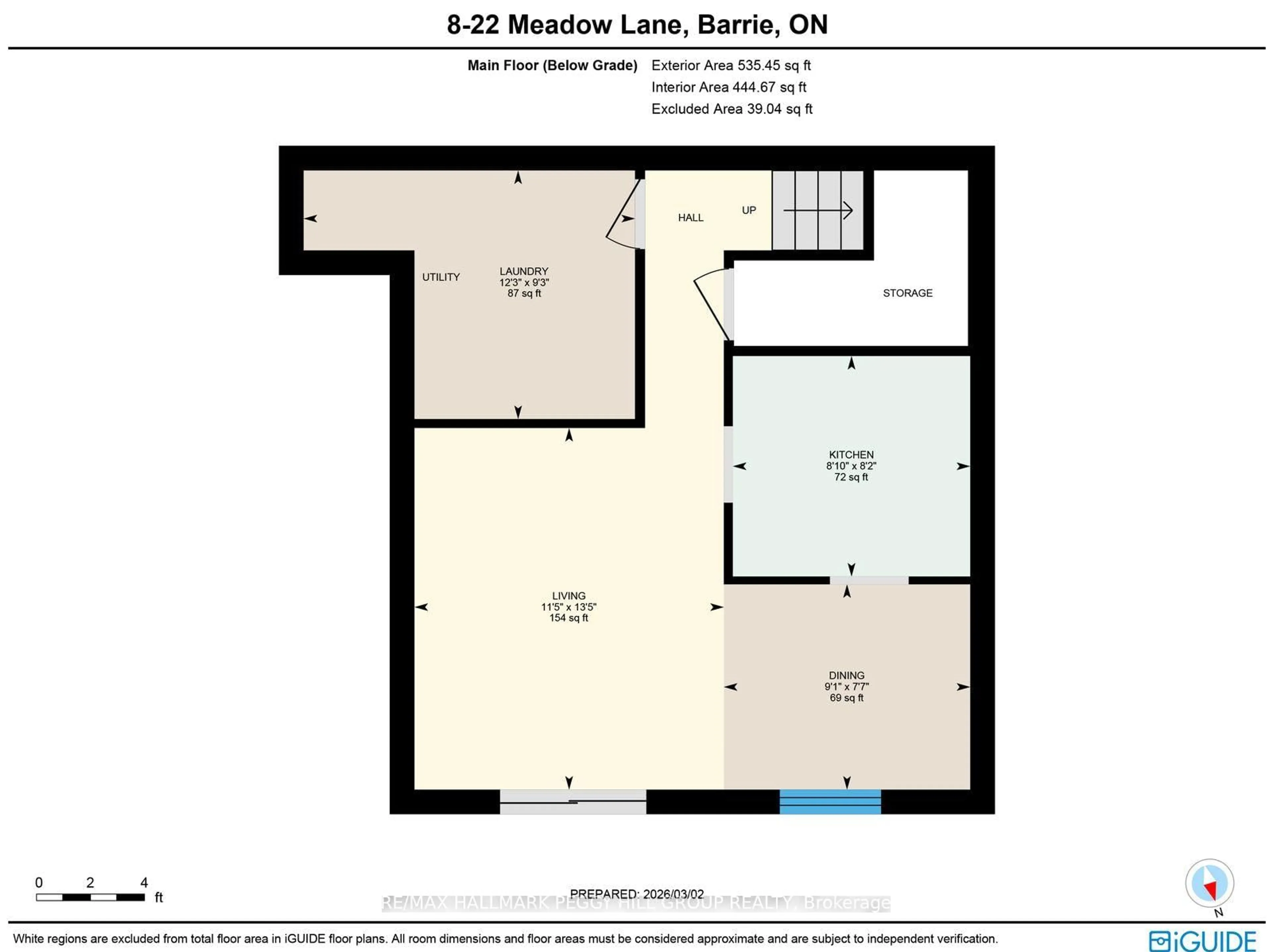 Floor plan for 22 Meadow Lane #8, Barrie Ontario L4N 7K2