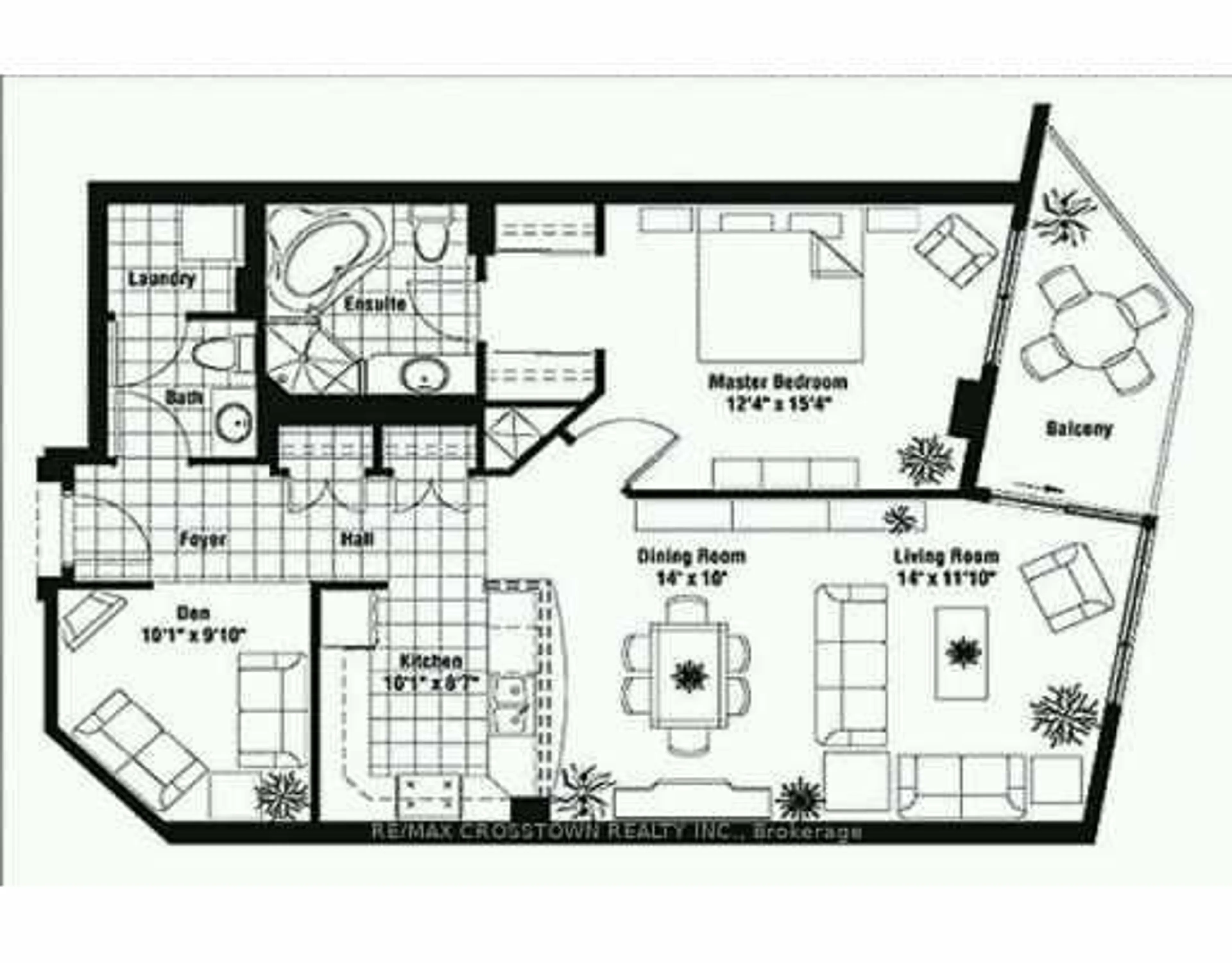 Floor plan for 6 Toronto St #406, Barrie Ontario L4N 9R2