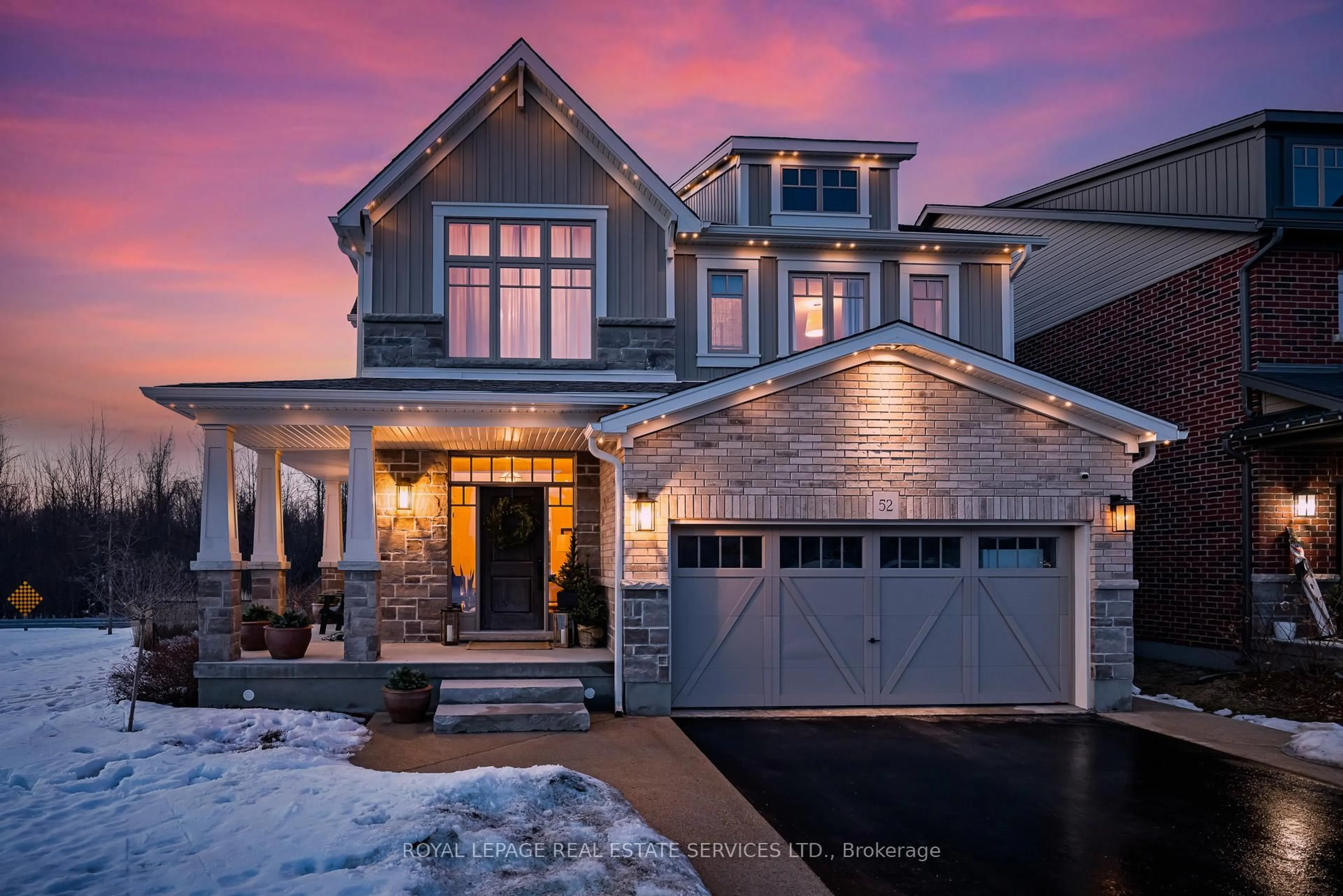 Home with brick exterior material, street for 52 Foley Cres, Collingwood Ontario L9Y 3B7