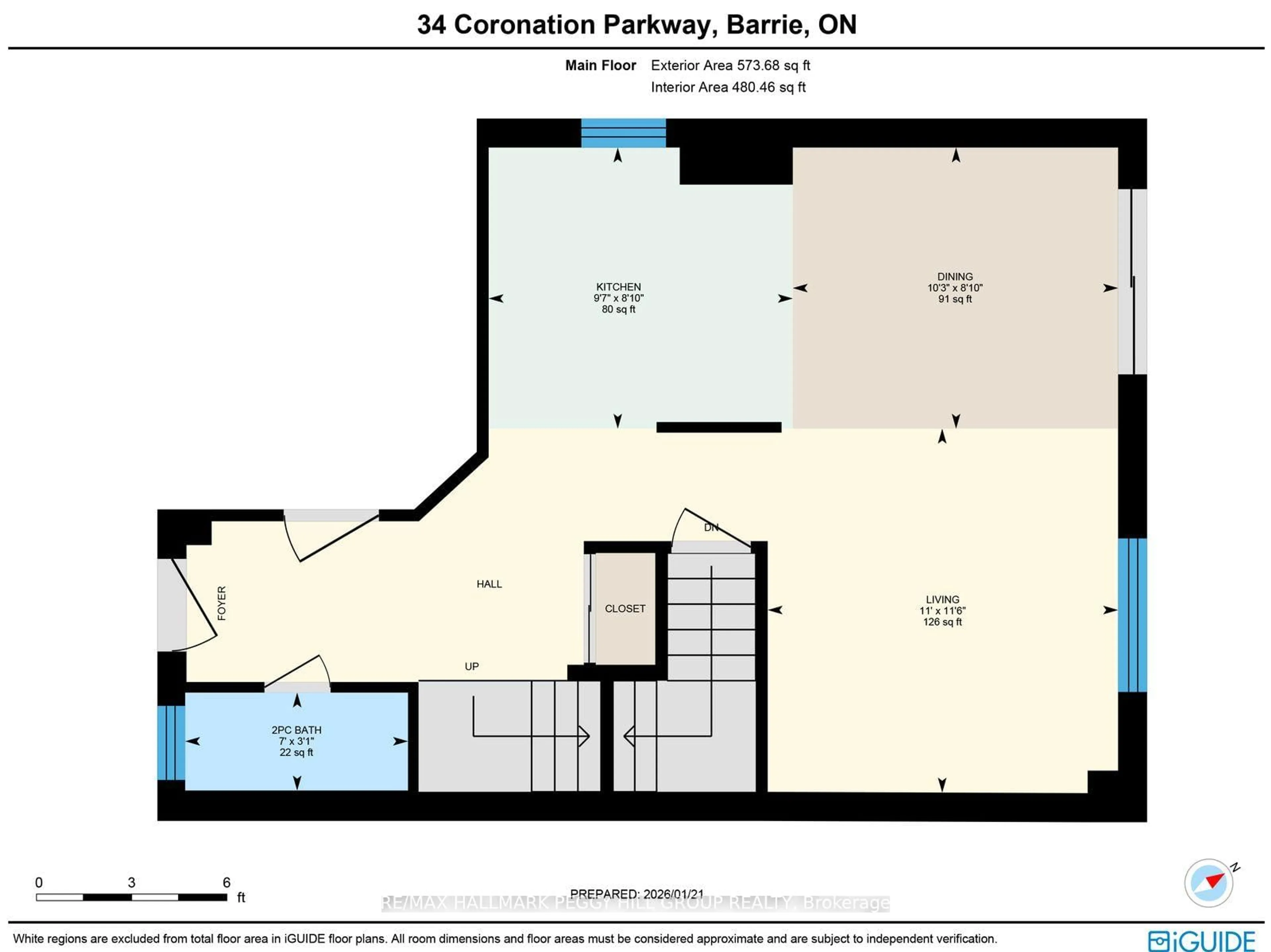 Floor plan for 34 Coronation Pkwy, Barrie Ontario L4M 7J8