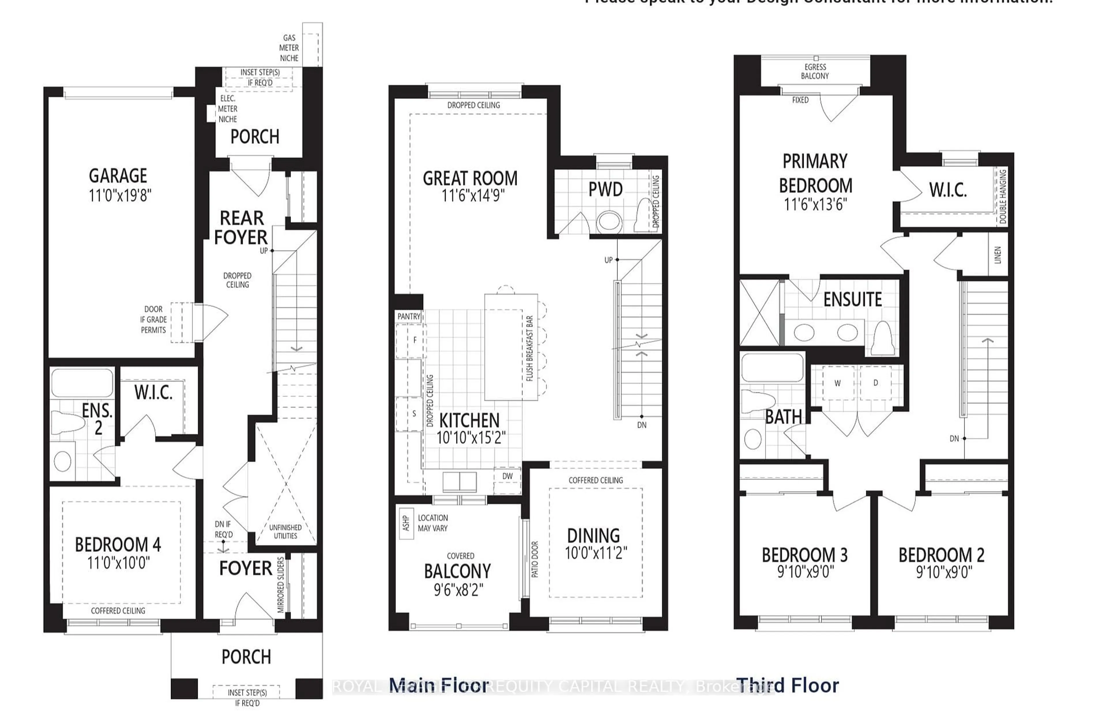 Floor plan for 92 Pearen Lane, Barrie Ontario L9J 1A5