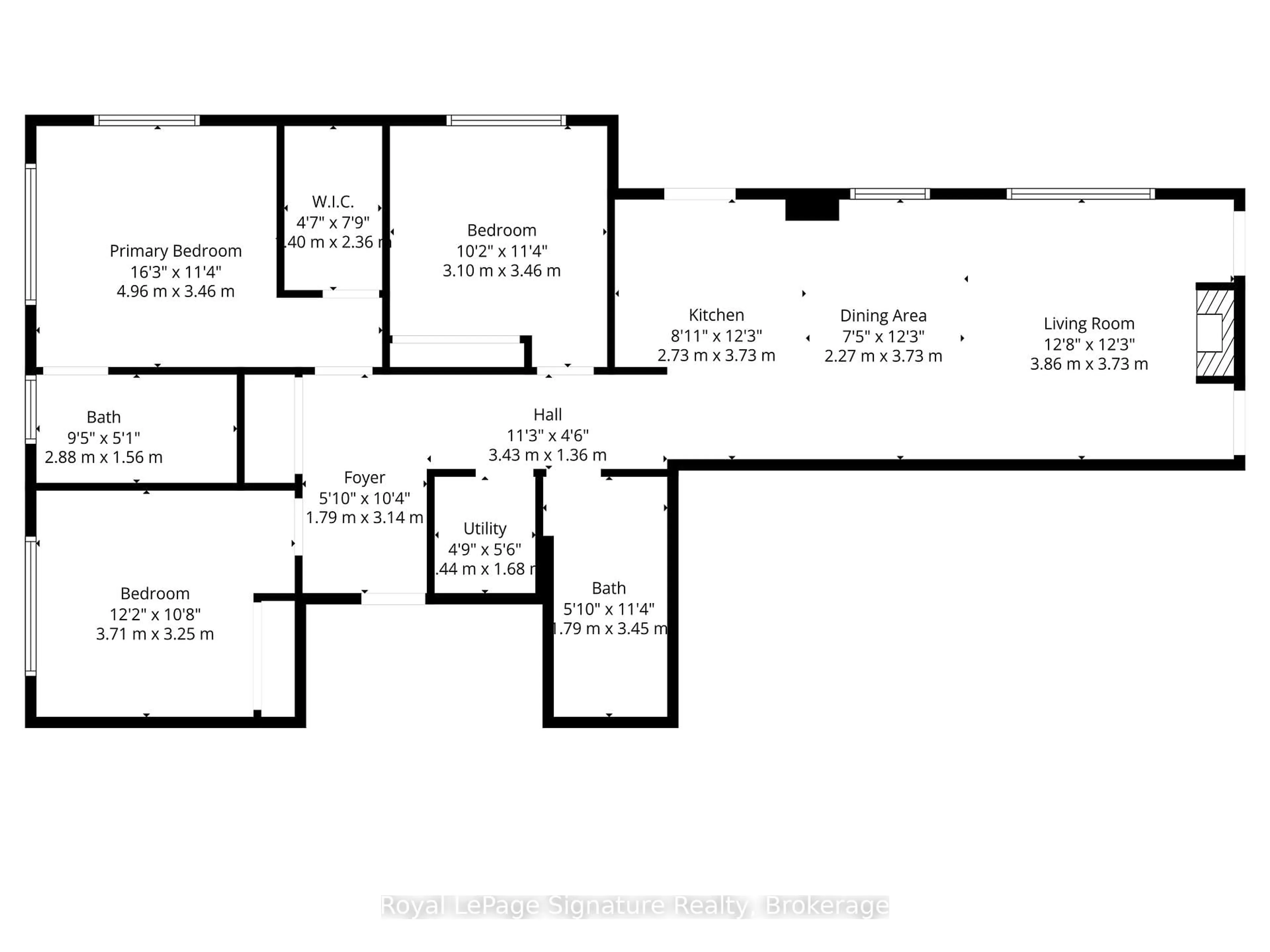 Floor plan for 4 ANCHORAGE Cres #101, Collingwood Ontario L9Y 0Y6