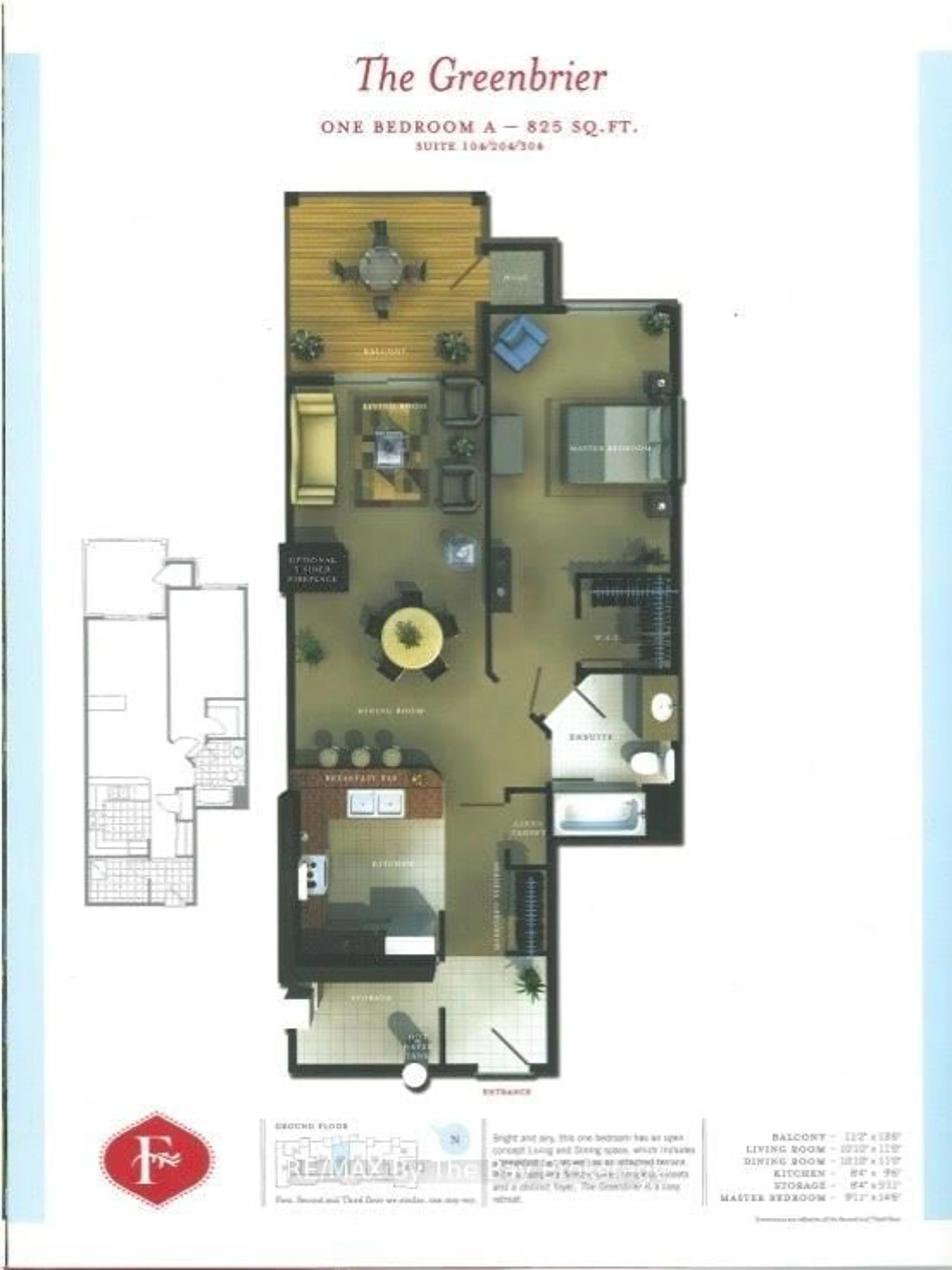 Floor plan for 50 Mulligan Lane #312, Wasaga Beach Ontario L9Z 0C5